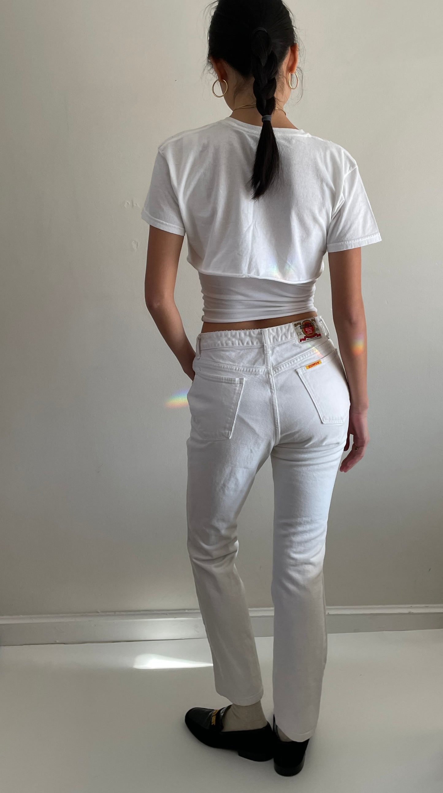 vintage white Edwin jeans made in Japan size 28