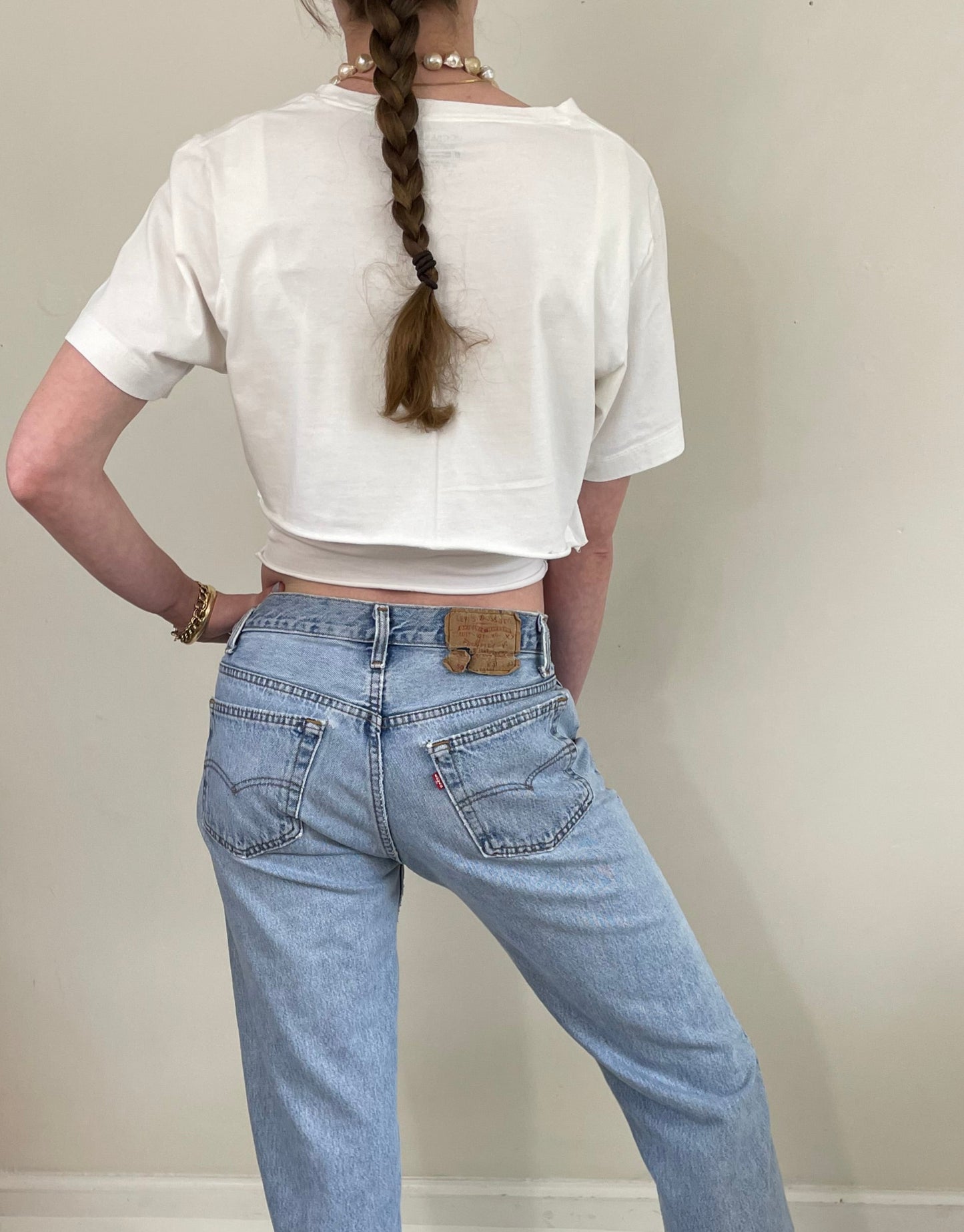 vintage 70s Levi's 501 faded button fly boyfriend Levis red tab jeans 30 x 29