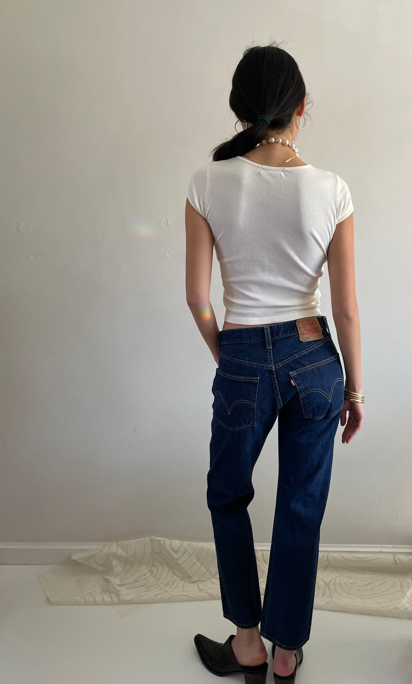 RESERVED vintage Levi's 501 button fly dark wash Levis jeans size 29 x 29