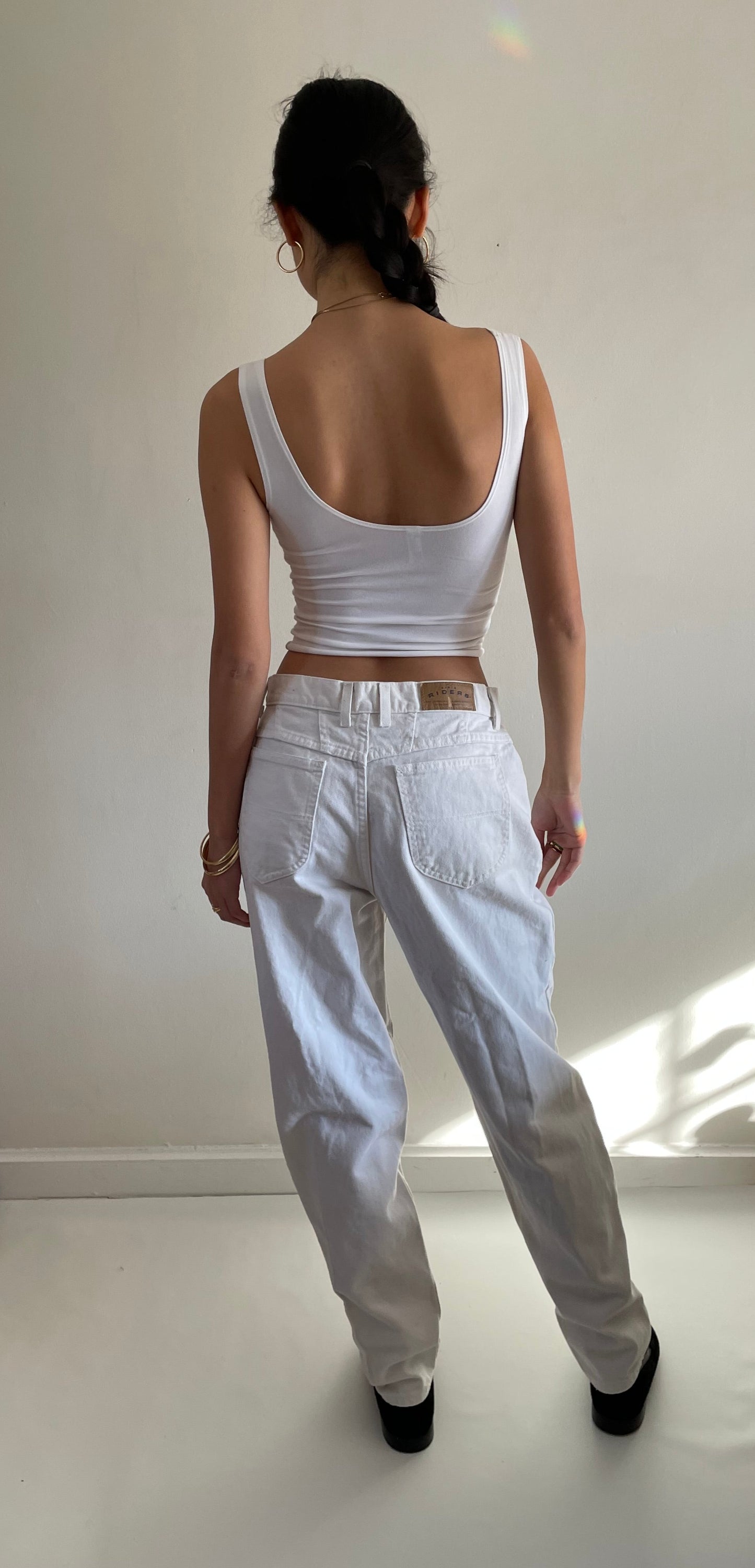 vintage white baggy jeans USA size 30