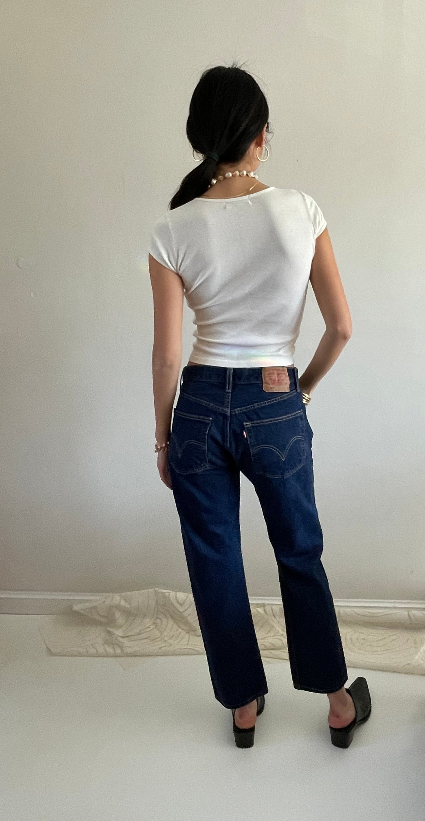 RESERVED vintage Levi's 501 button fly dark wash Levis jeans size 29 x 29