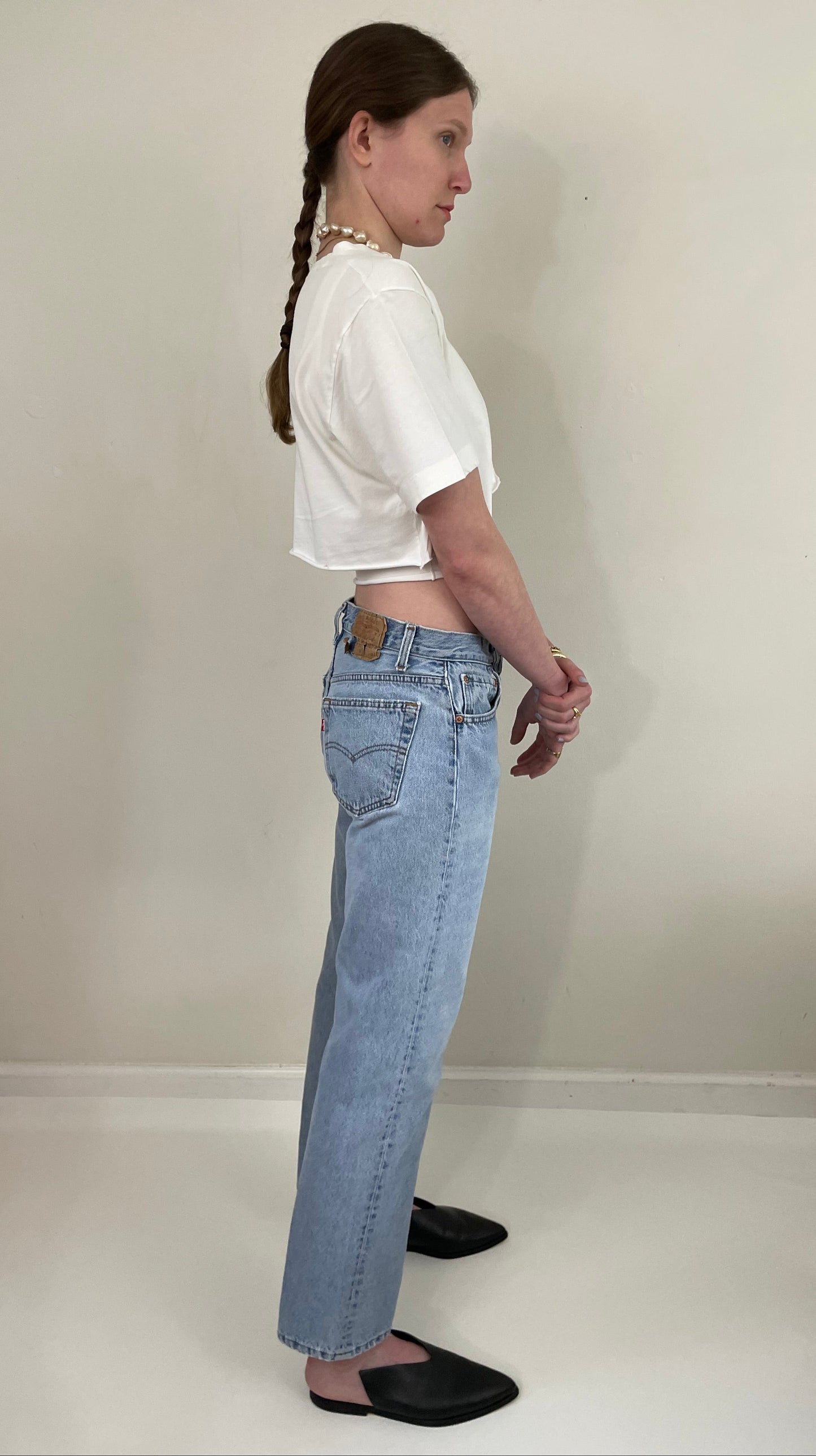 vintage 70s Levi's 501 faded button fly boyfriend Levis red tab jeans 30 x 29