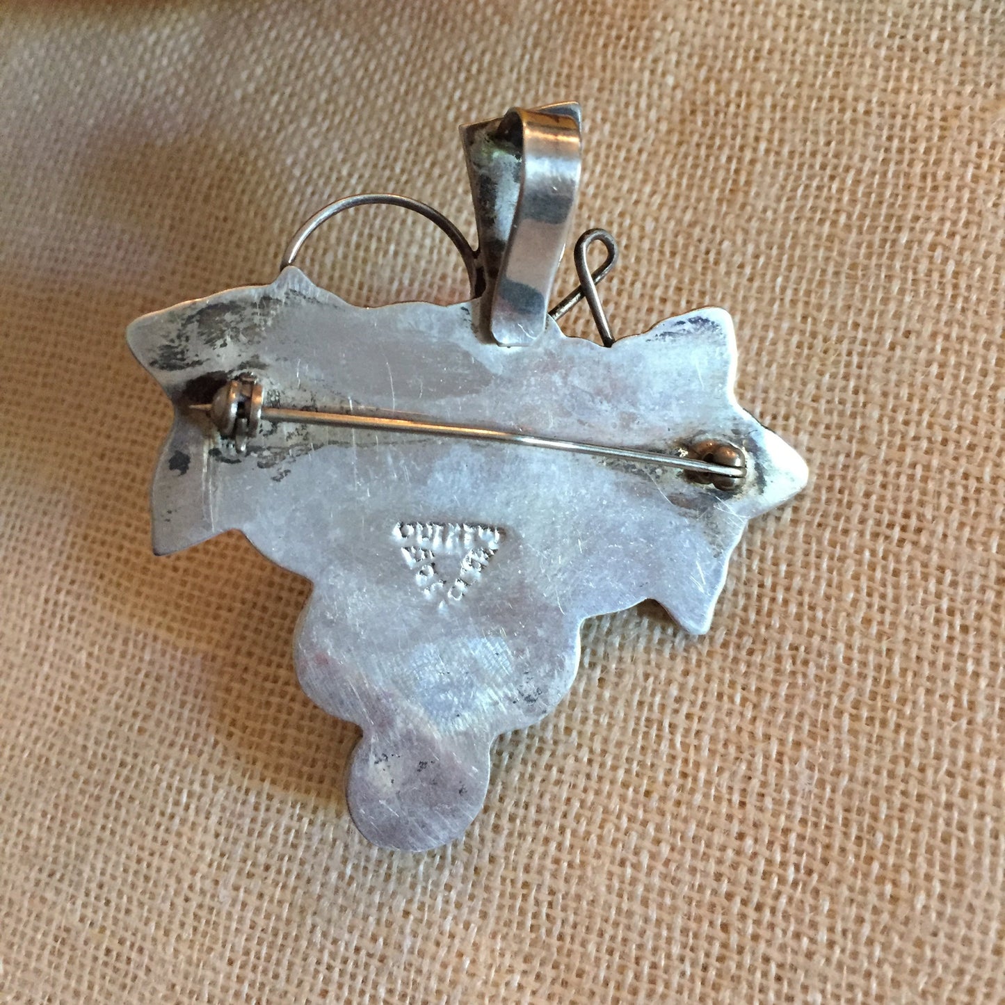 vintage 90s Taxco sterling silver 925 handcrafted grape cluster pendant or brooch Mexico Taxco