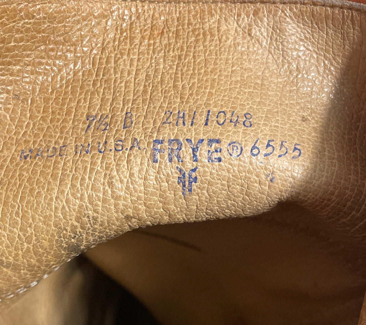 Vintage 70s Frye Leather Boots Tall Chestnut Leather Campus Boots 7.5 B