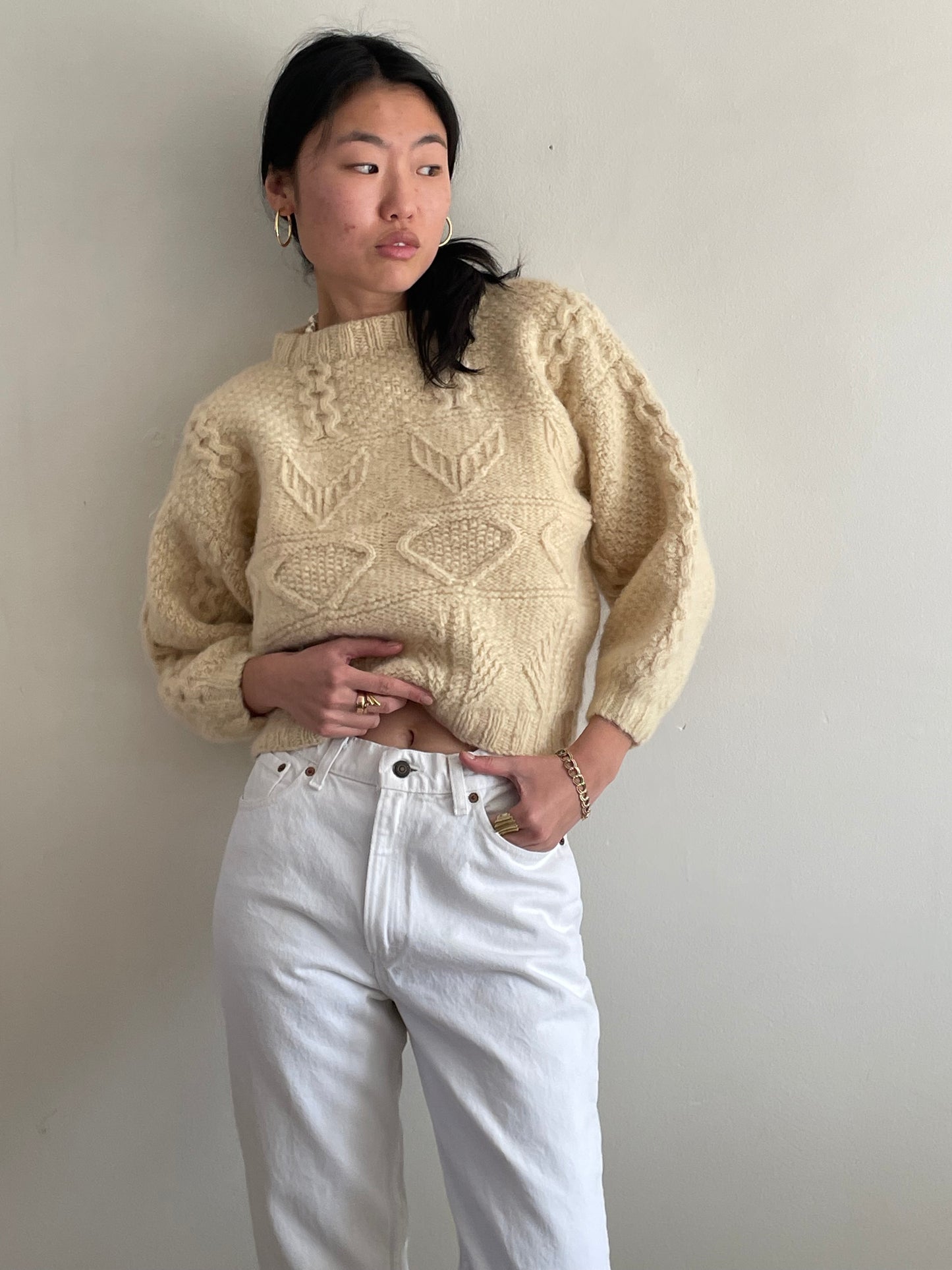 vintage 80s white Levi's womens high waisted red tab white Levis jeans USA size 27