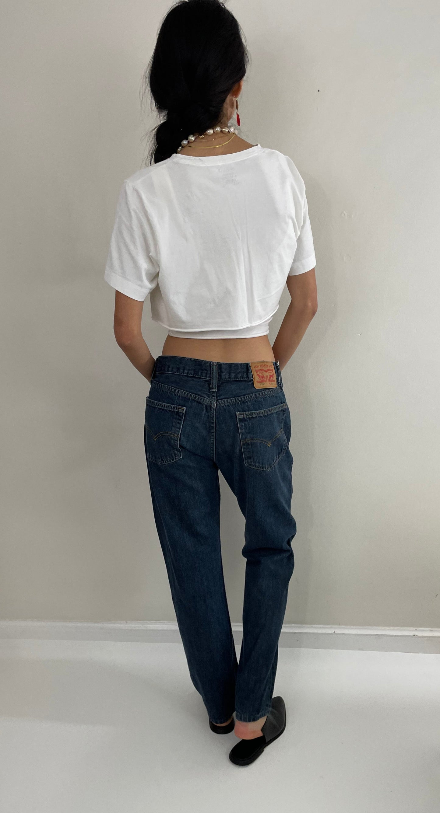 Vintage Y2K Levi's 514 medium dark wash mid rise jeans size 31 x 31