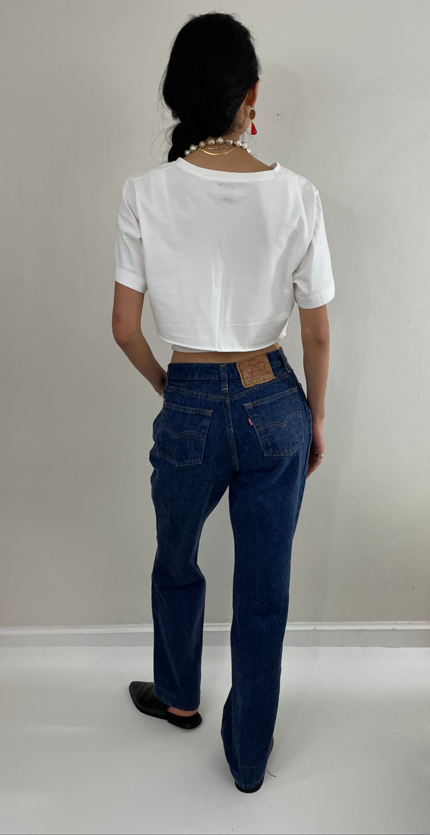 Vintage 80s Levi's shrink to fit medium wash petite Levis jeans for women made in USA 27 x 32