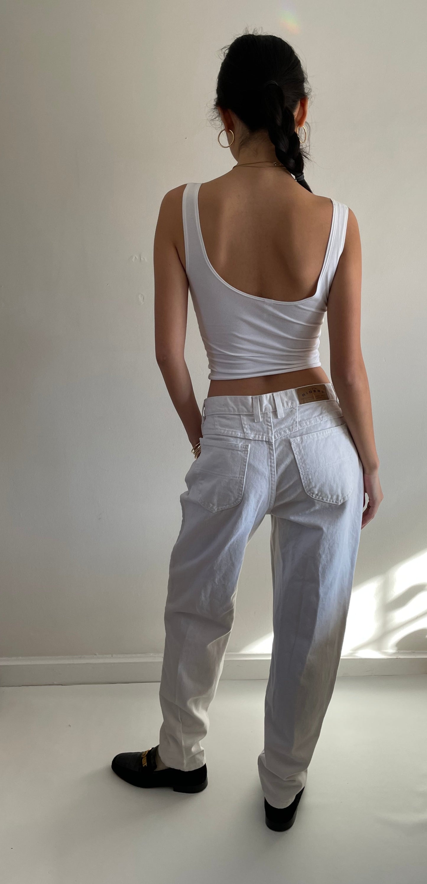 vintage white baggy jeans USA size 30