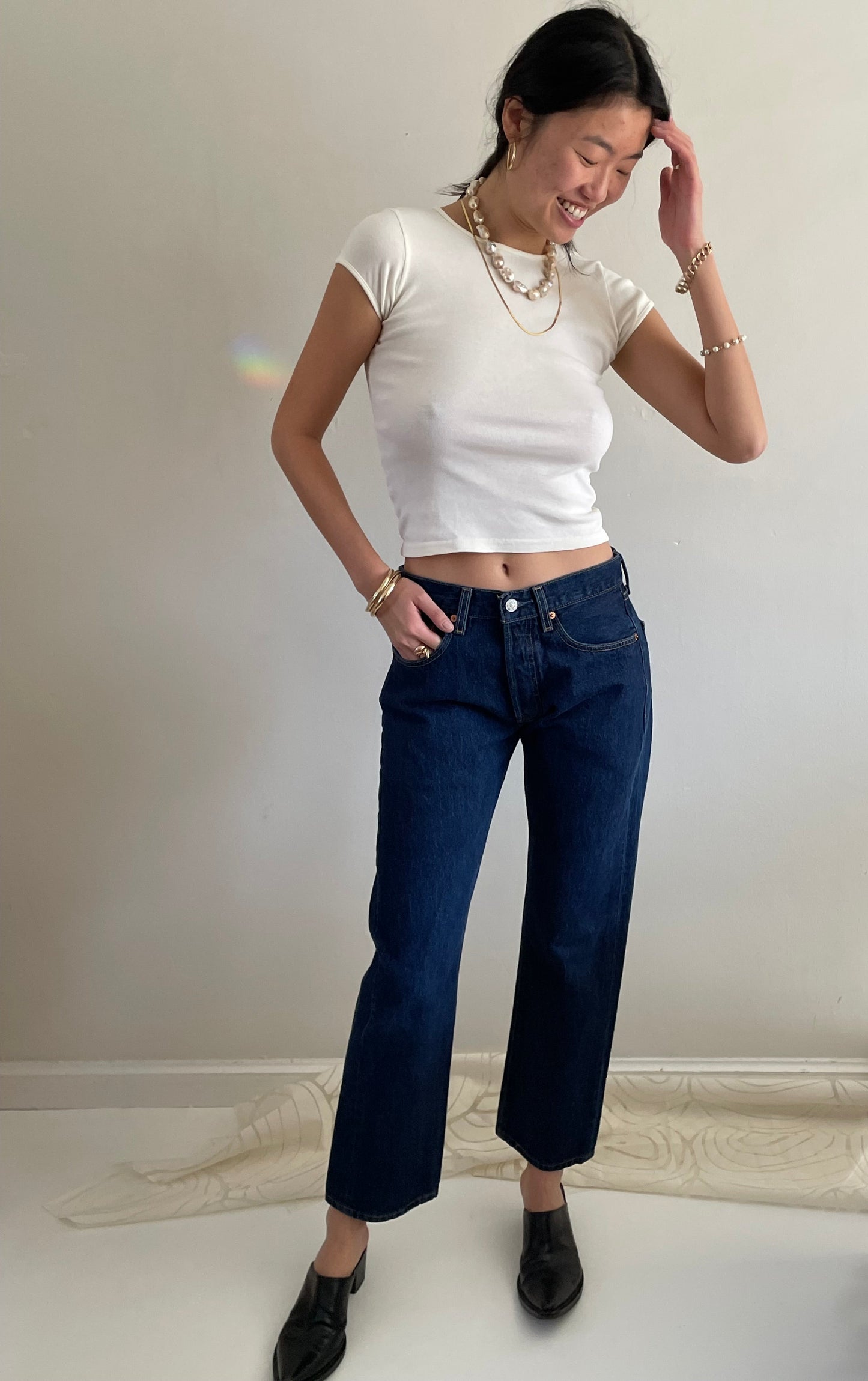 RESERVED vintage Levi's 501 button fly dark wash Levis jeans size 29 x 29