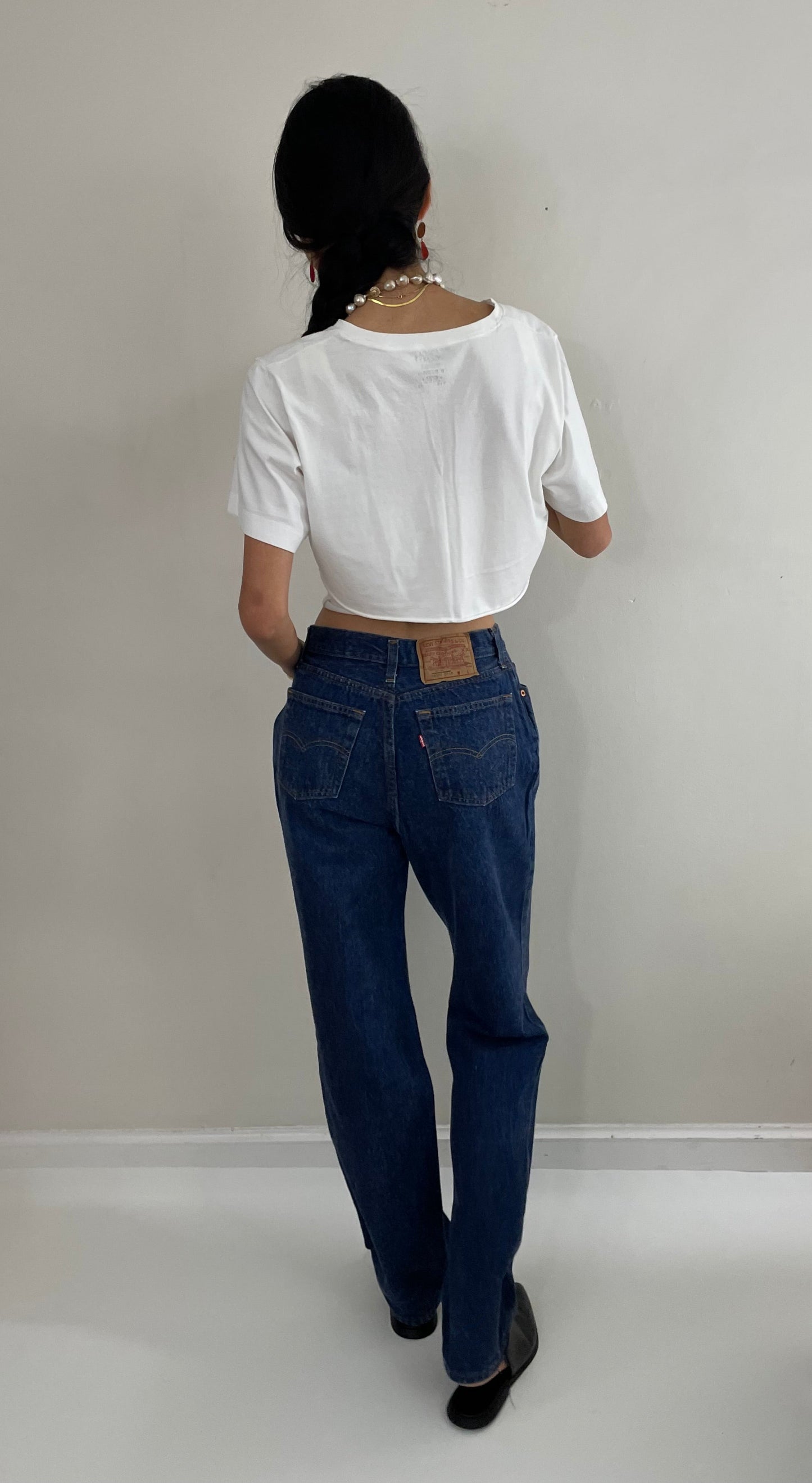 Vintage 80s Levi's shrink to fit medium wash petite Levis jeans for women made in USA 27 x 32