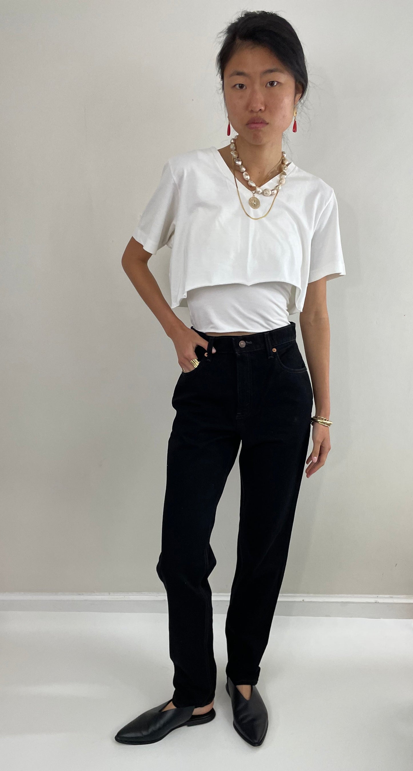 Vintage black 80s Levi's 550 high waisted tall zipper fly dark black dressy deadstock new 80s Levis tall jeans size 27 x 33