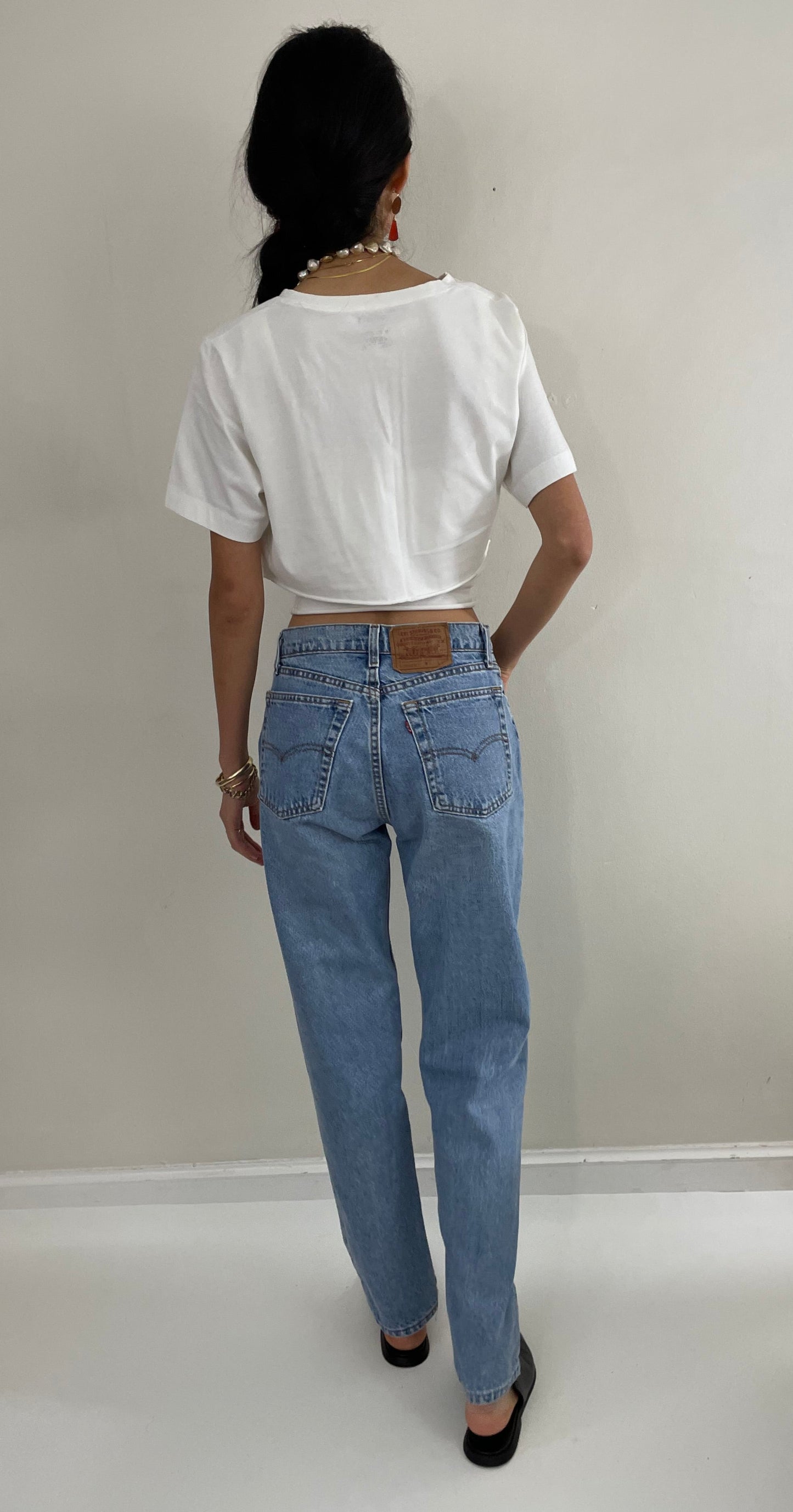 vintage 80s Levis 560 high waisted zipper fly Levi's jeans for Women made in USA 28x31