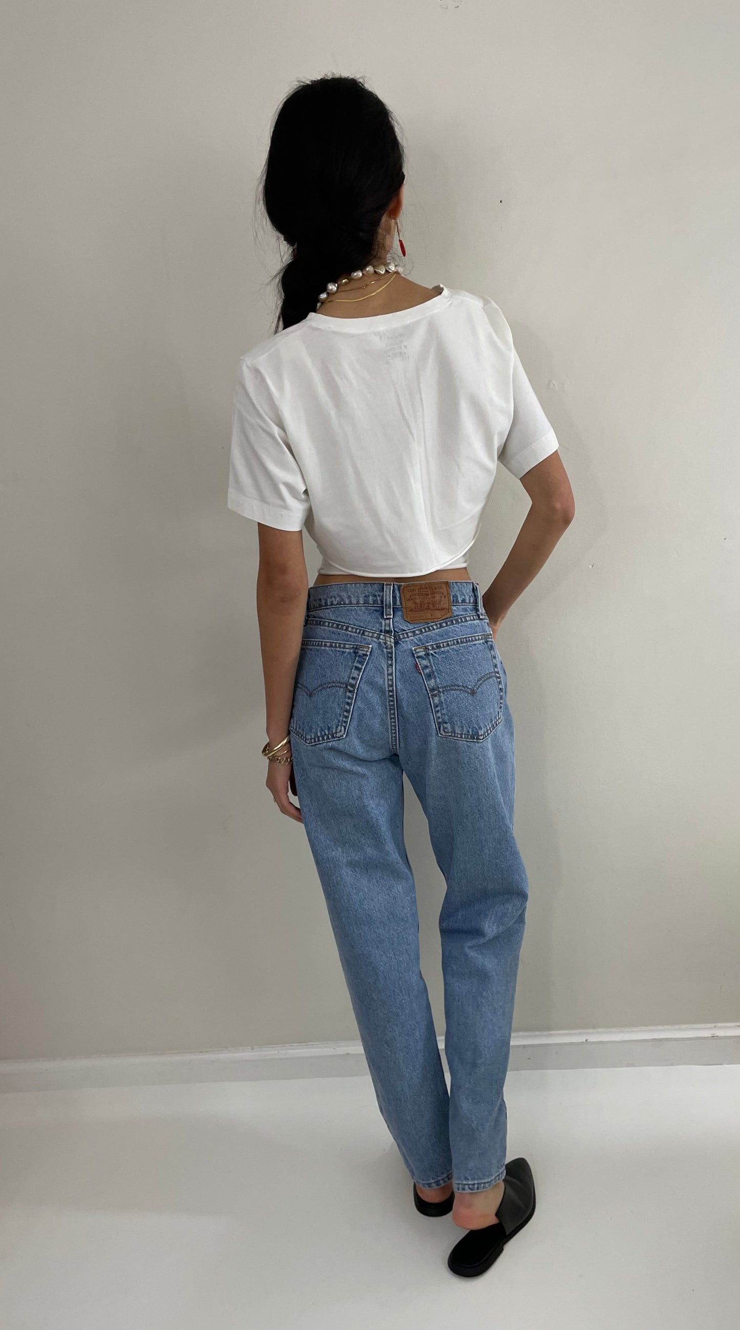 vintage 80s Levis 560 high waisted zipper fly Levi's jeans for Women made in USA 28x31