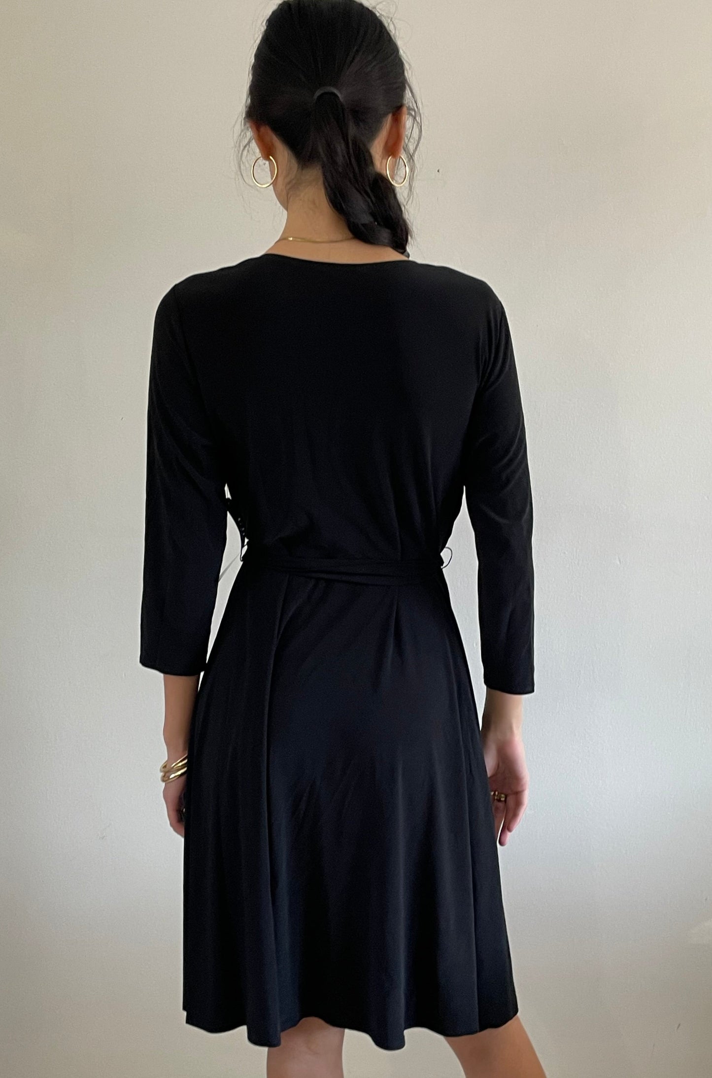 vintage y2k Ralph Lauren surplice neckline wrap dress