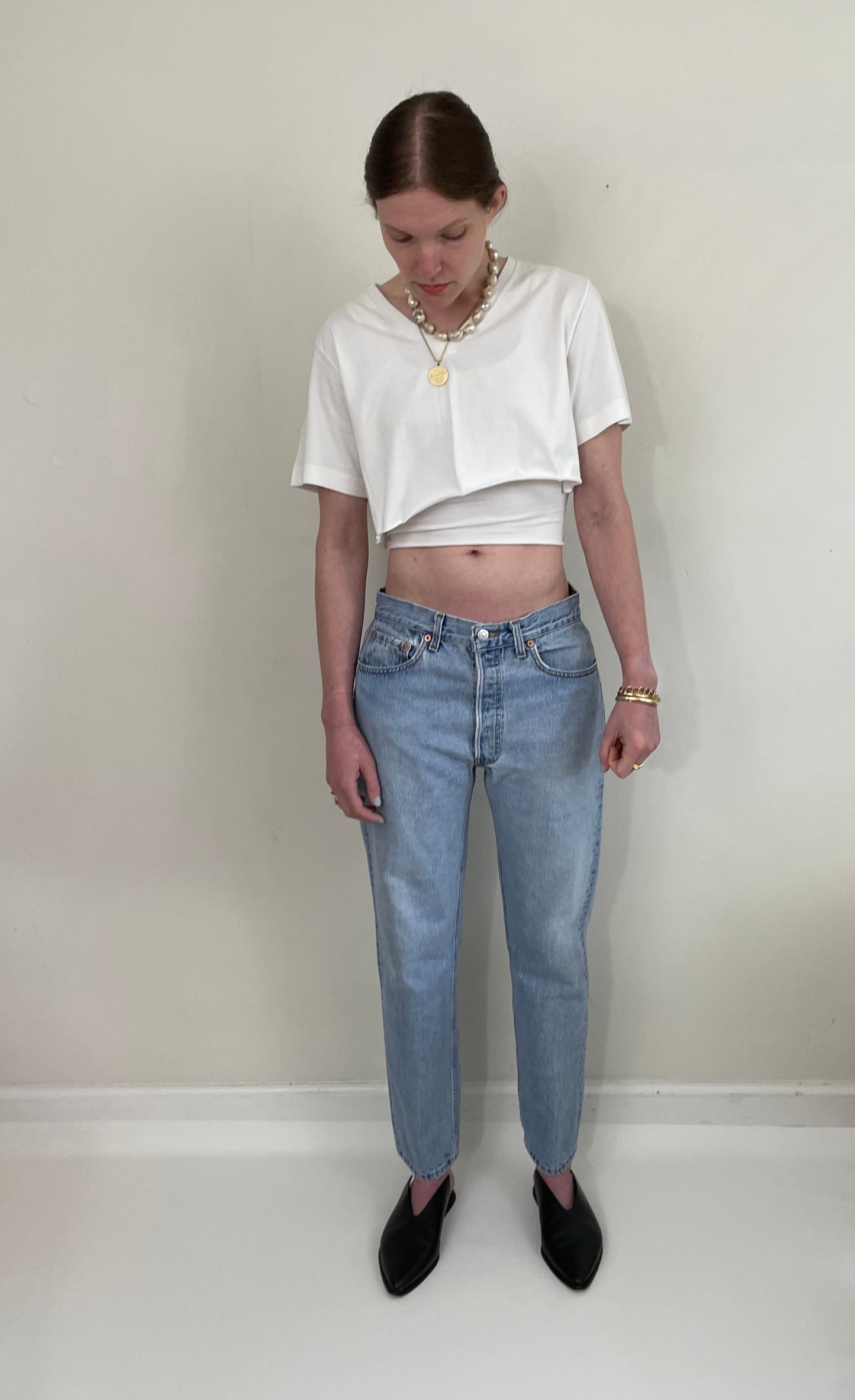 vintage 70s Levi's 501 faded button fly boyfriend Levis red tab jeans 30 x 29