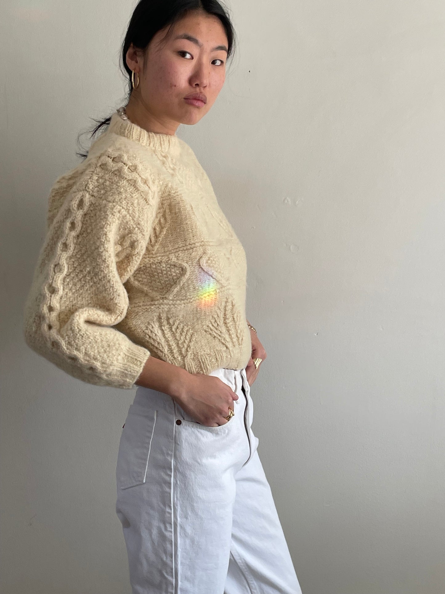 vintage 80s white Levi's womens high waisted red tab white Levis jeans USA size 27