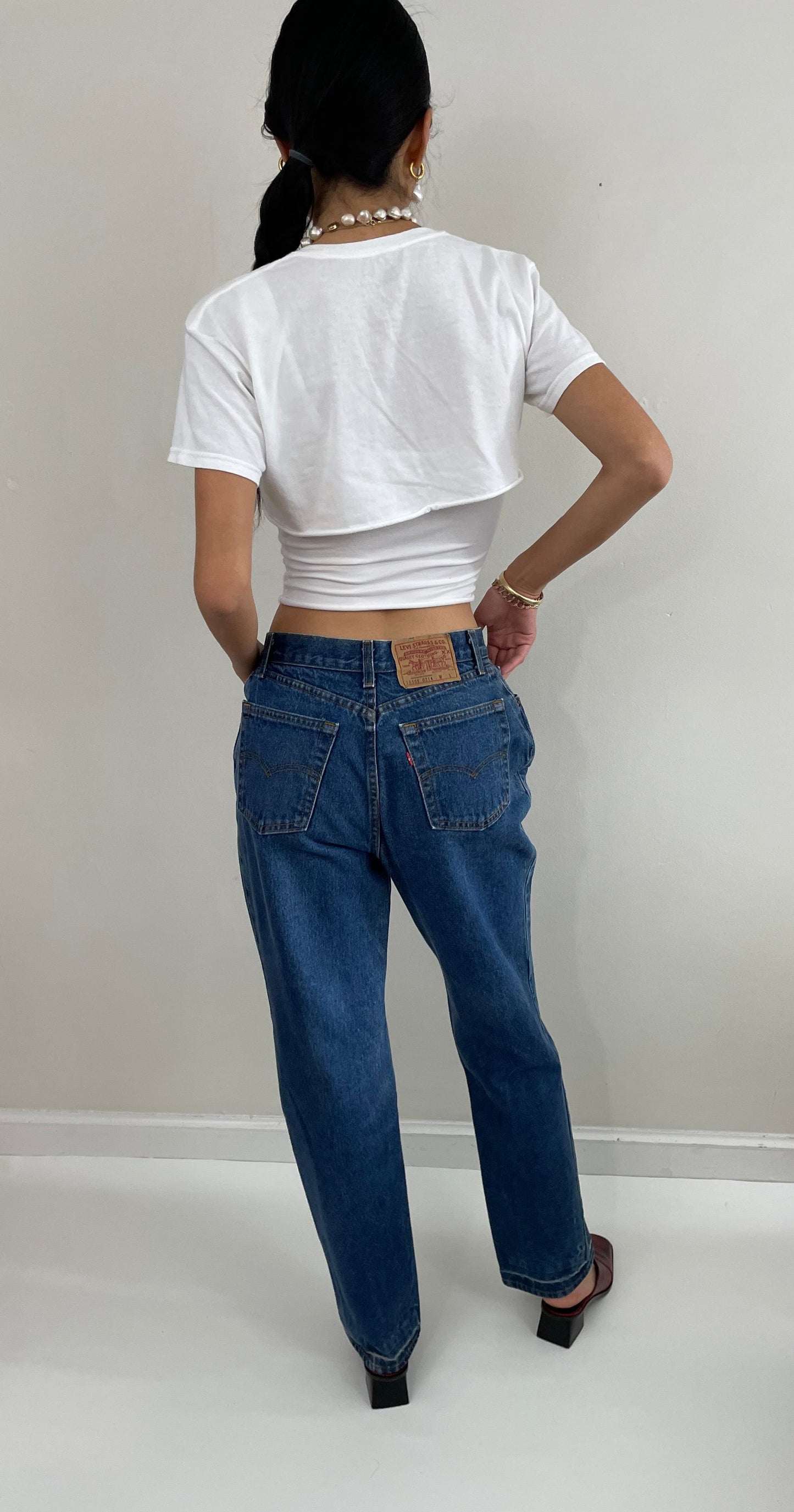 Vintage 80s Levis High Waisted Zipper Fly 505 Jeans for Women USA 28x30
