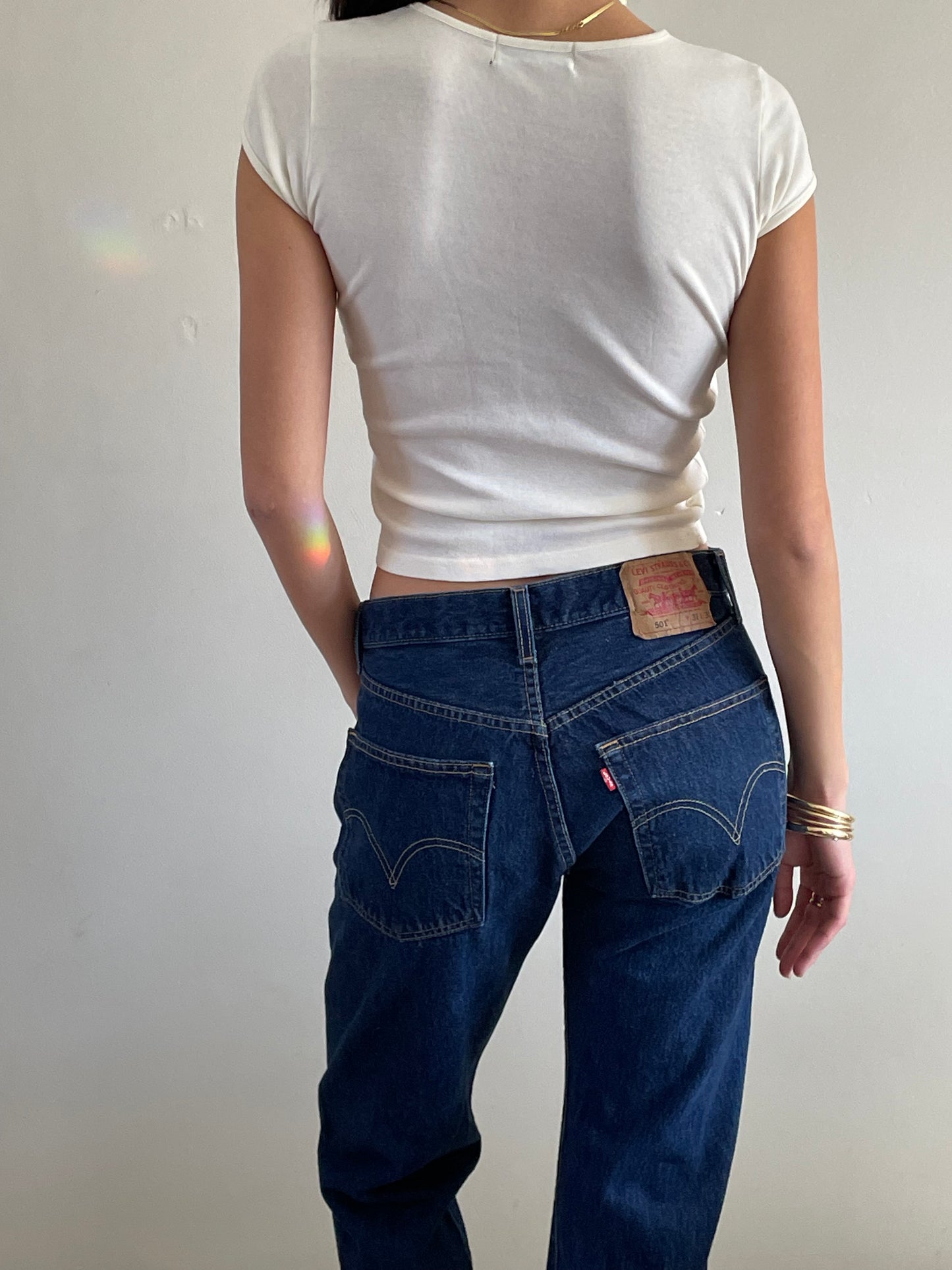 RESERVED vintage Levi's 501 button fly dark wash Levis jeans size 29 x 29