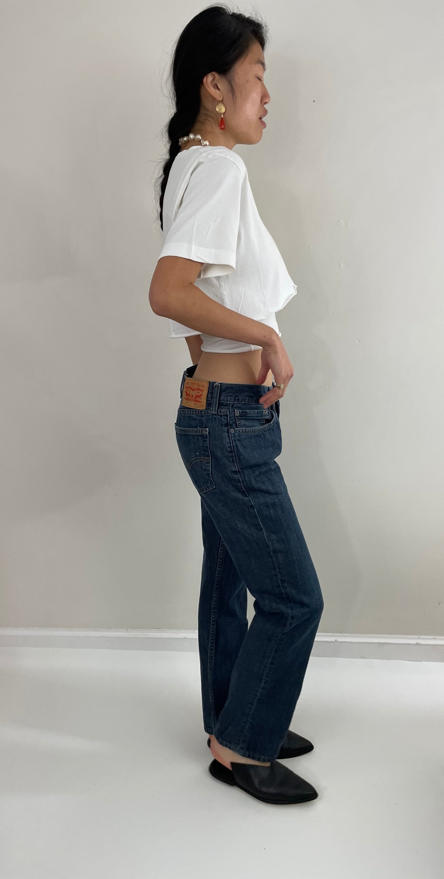 Vintage Y2K Levi's 514 medium dark wash mid rise jeans size 31 x 31