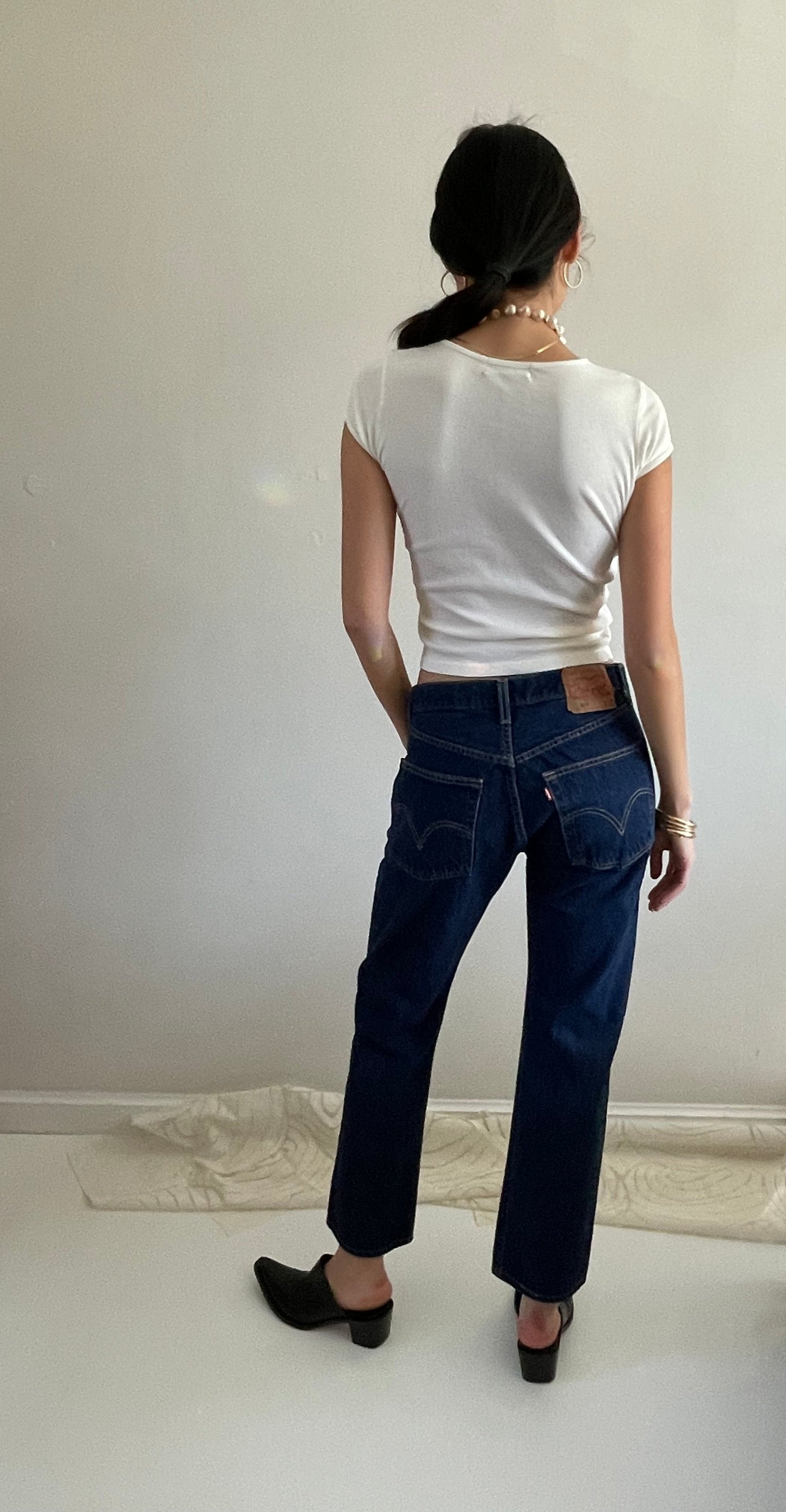 RESERVED vintage Levi's 501 button fly dark wash Levis jeans size 29 x 29