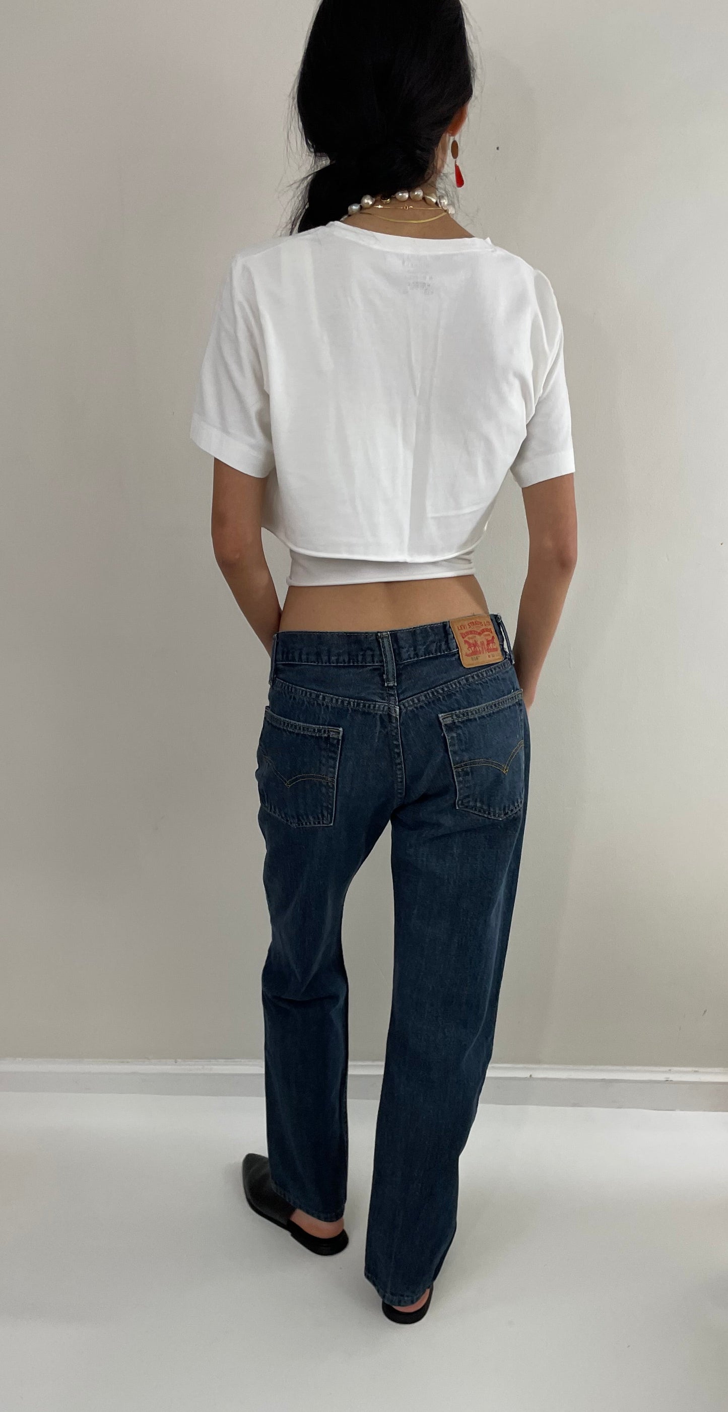 Vintage Y2K Levi's 514 medium dark wash mid rise jeans size 31 x 31