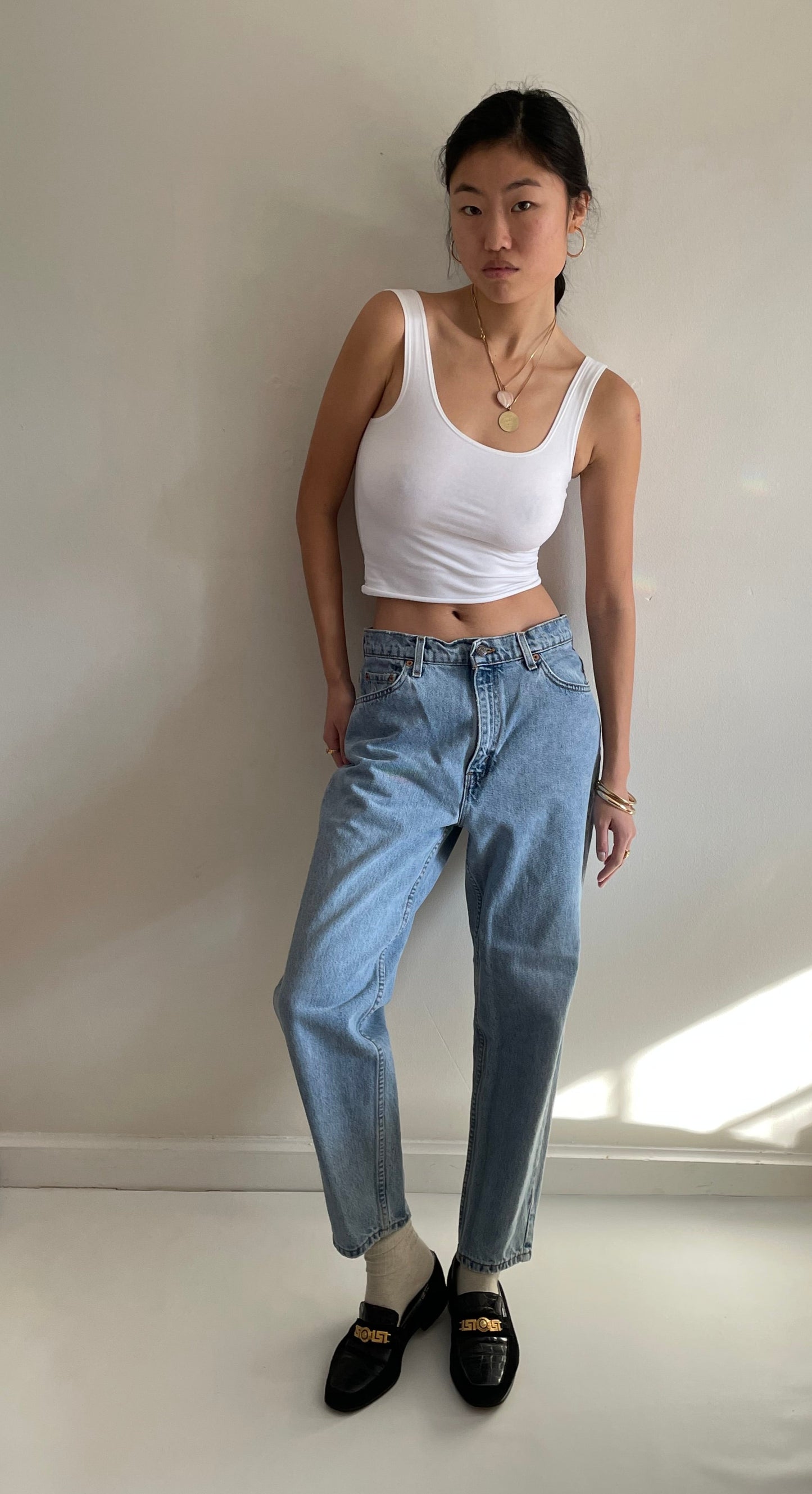 Levi's 525 light stonewash high waisted zipper fly boyfriend Levis jeans size 30
