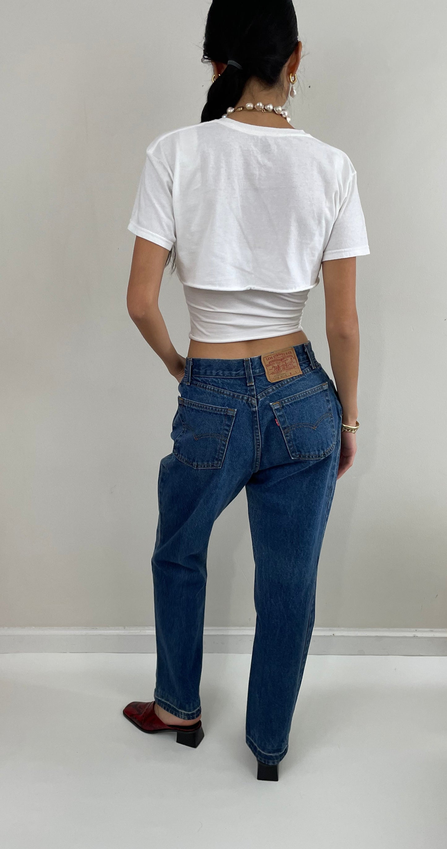 Vintage 80s Levis High Waisted Zipper Fly 505 Jeans for Women USA 28x30