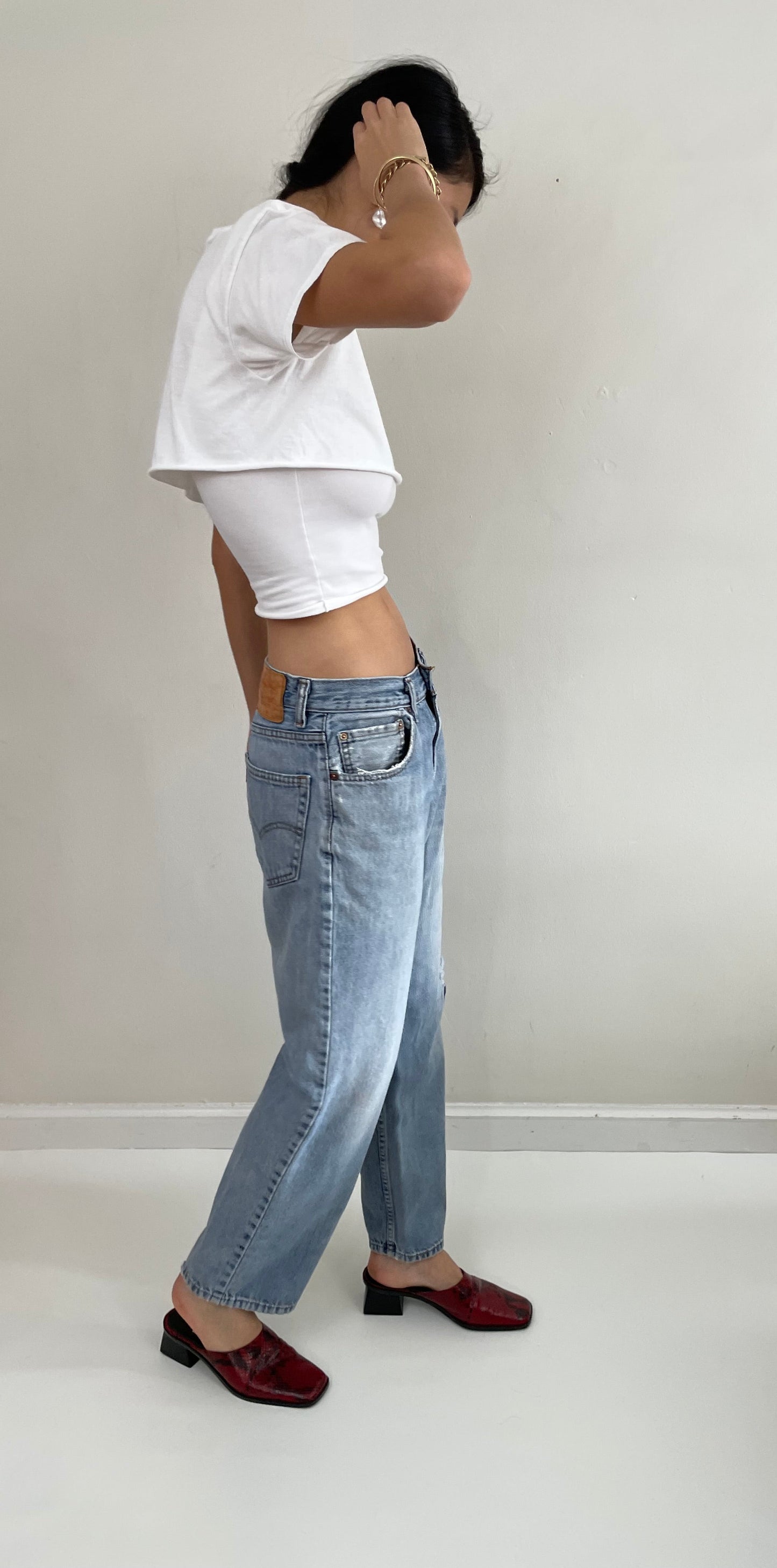 Vintage Levi's 550 Soft Faded Patched Levis Jeans 30x28