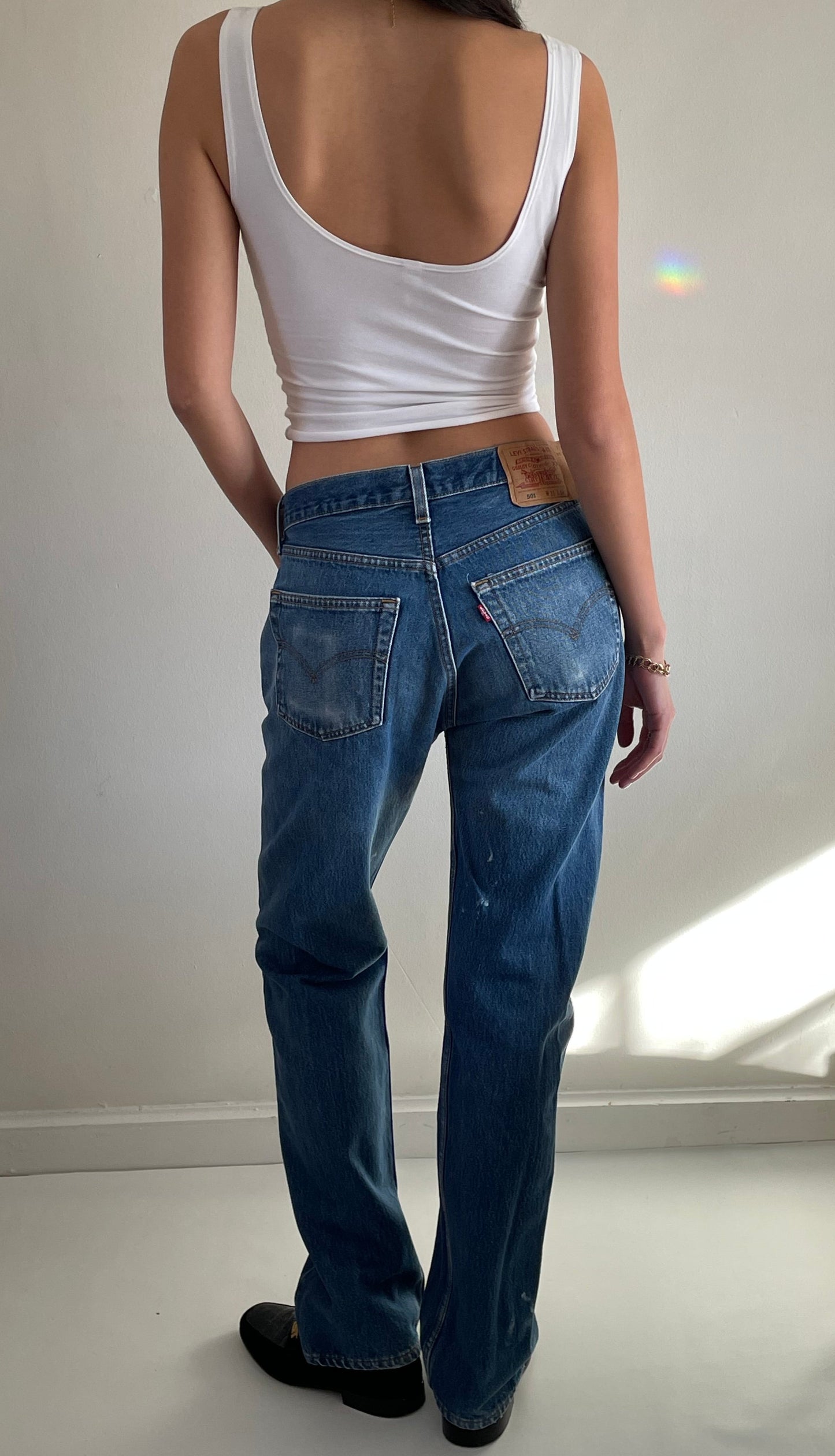 vintage Levi's 501 button fly tall Levis jeans size 30