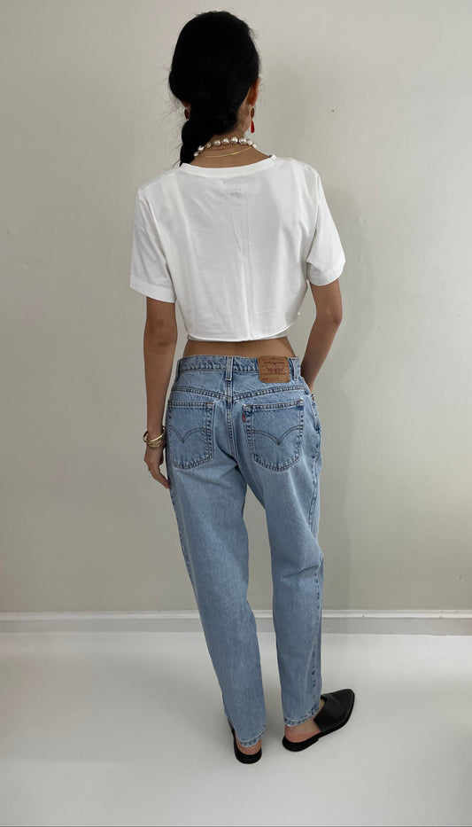 vintage 80s Levi's 550 soft faded high waisted zipper mom Levis jeans size waist 29 x 30