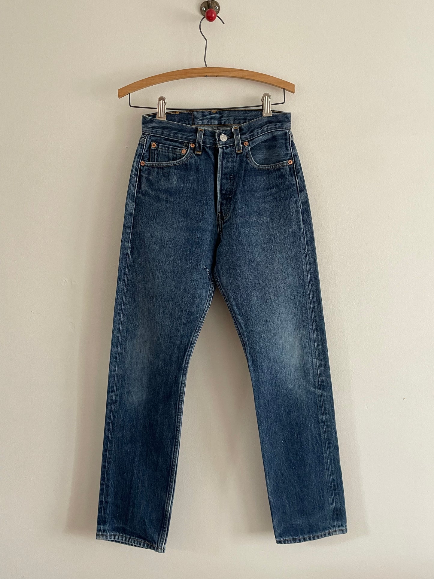 vintage Levi's 501 petite student fit button fly for women Levis jeans XXS size 25