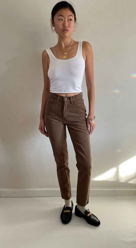 vintage Levi's 512 womens brown Levis jeans size 25