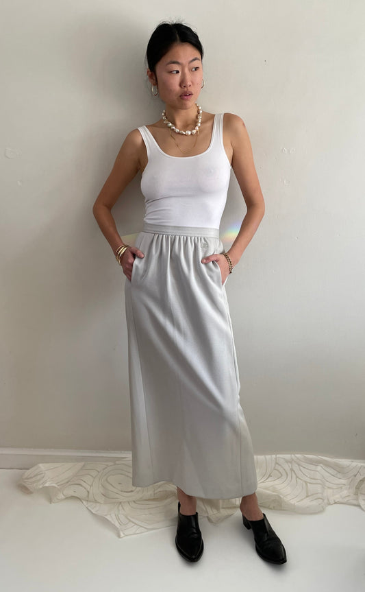 70s Givenchy Sport GG logo maxi skirt size 26