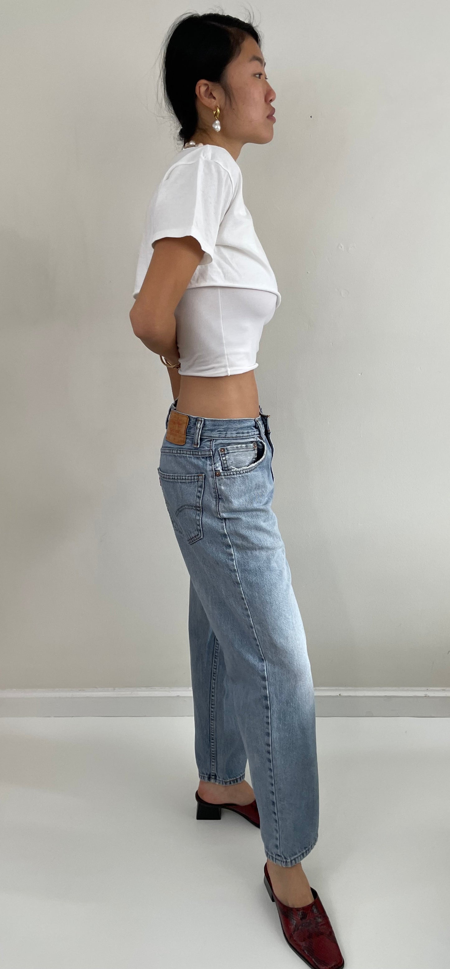 Vintage Levi's 550 Soft Faded Patched Levis Jeans 30x28