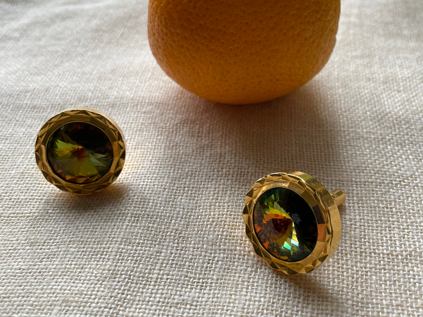 Vintage 90s glam cuff links jewelry
