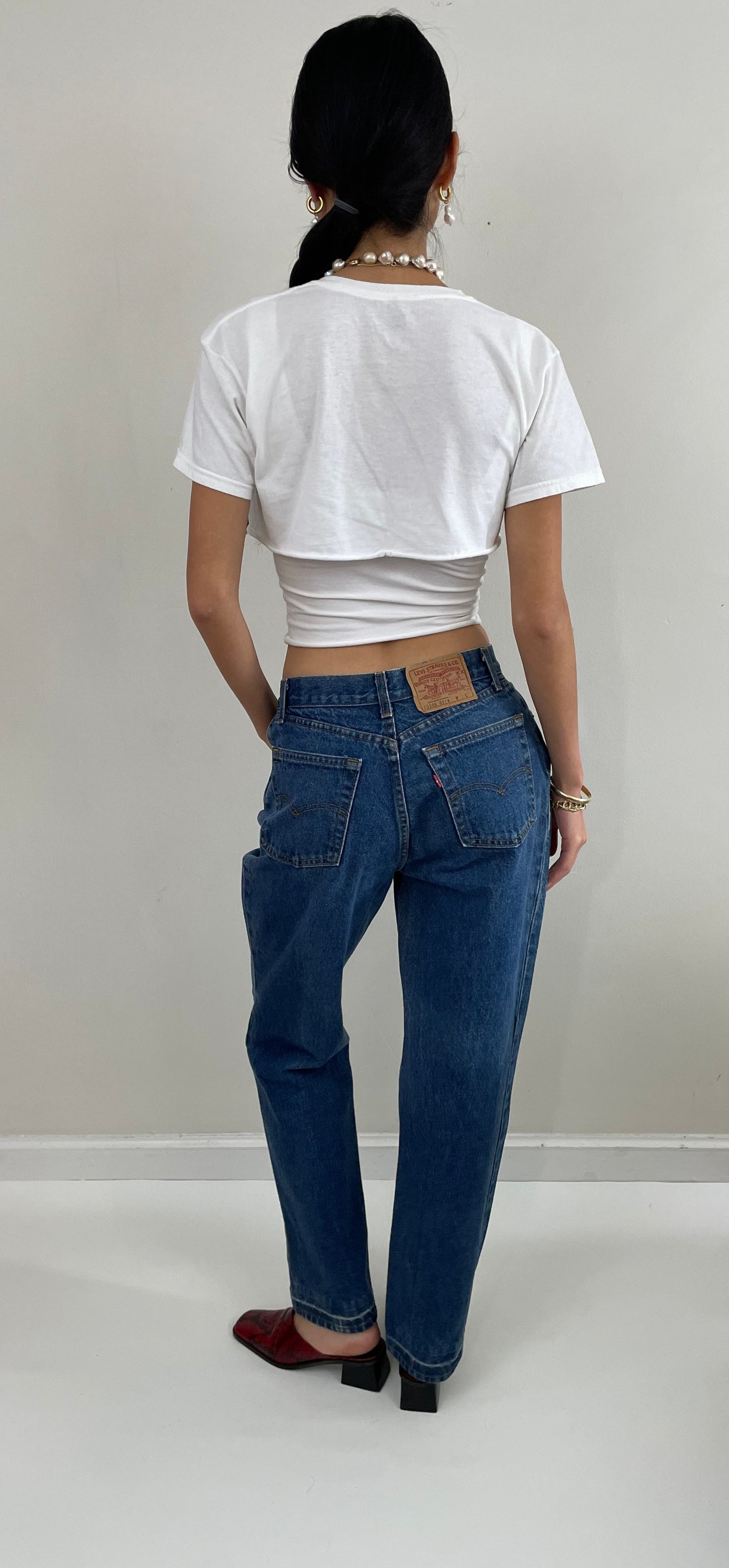 Vintage 80s Levis High Waisted Zipper Fly 505 Jeans for Women USA 28x30