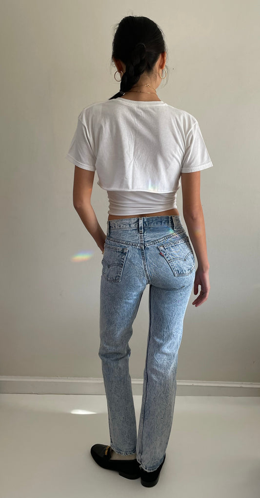 vintage Levi's 501 faded stonewash tall Levis jeans size 26