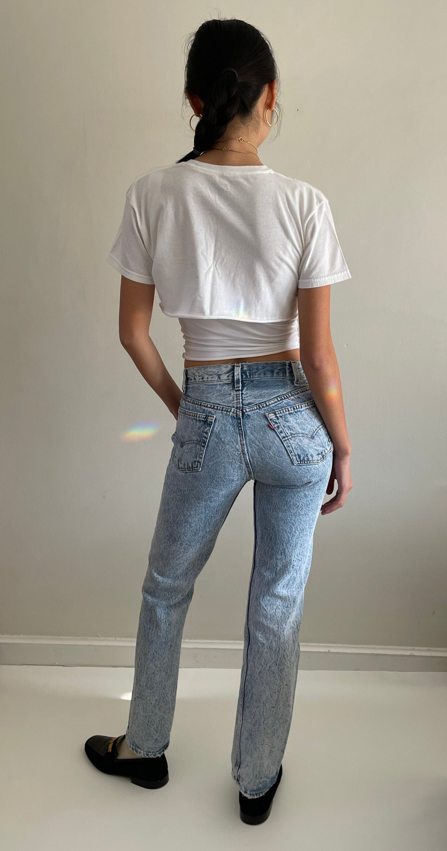 vintage Levi's 501 faded stonewash tall Levis jeans size 26