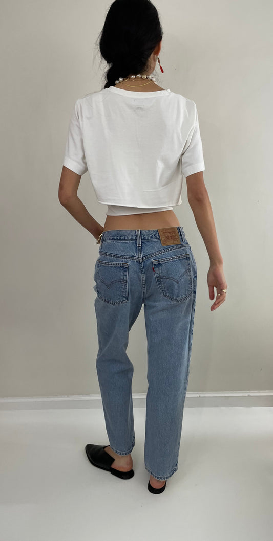 Vintage 80s Levi's Faded Red Tab Zipper Petite Levis 512 jeans for Women 29 x 28