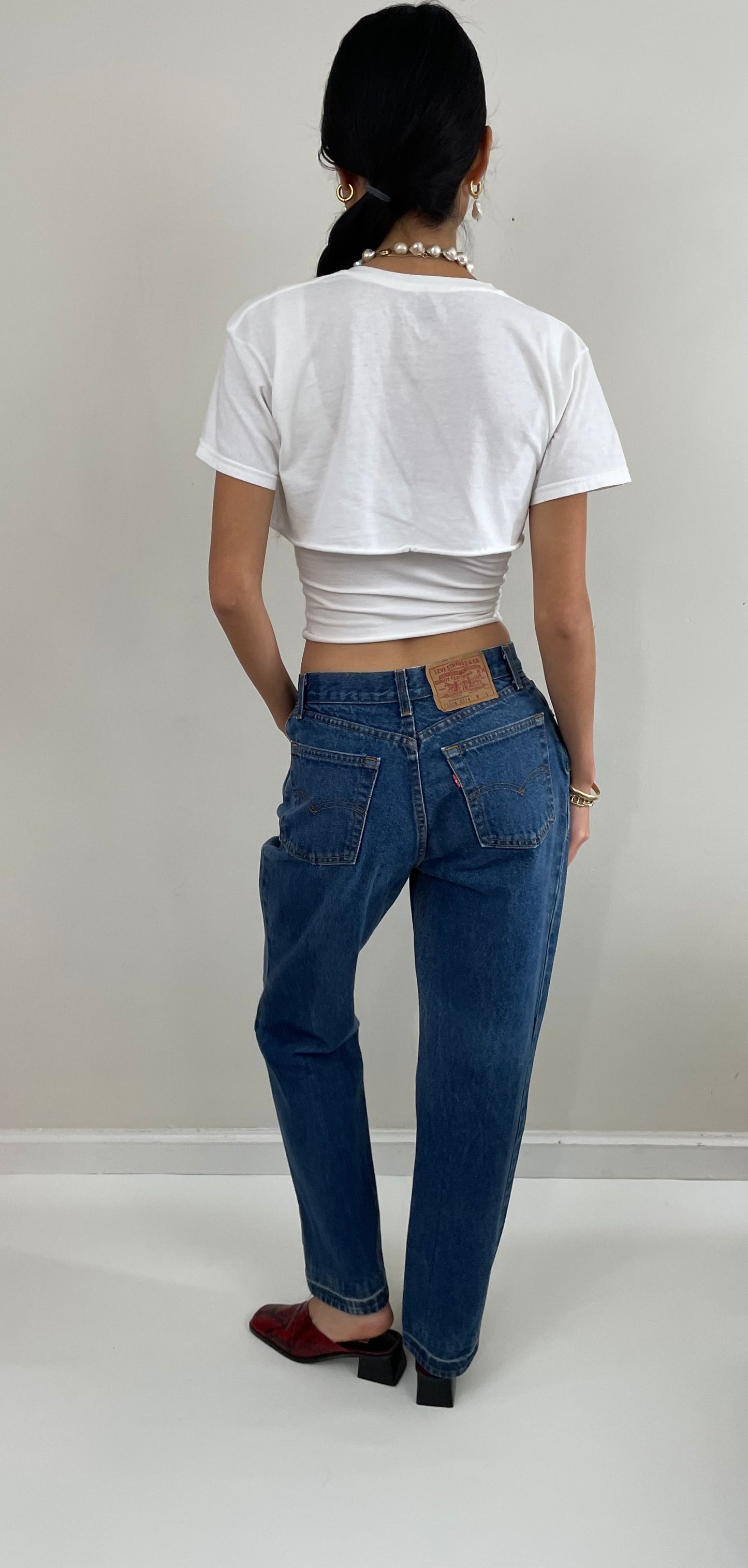 Vintage 80s Levis High Waisted Zipper Fly 505 Jeans for Women USA 28x30