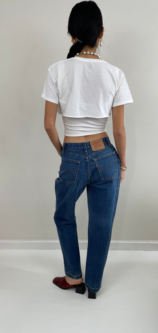Vintage 80s Levis High Waisted Zipper Fly 505 Jeans for Women USA 28x30