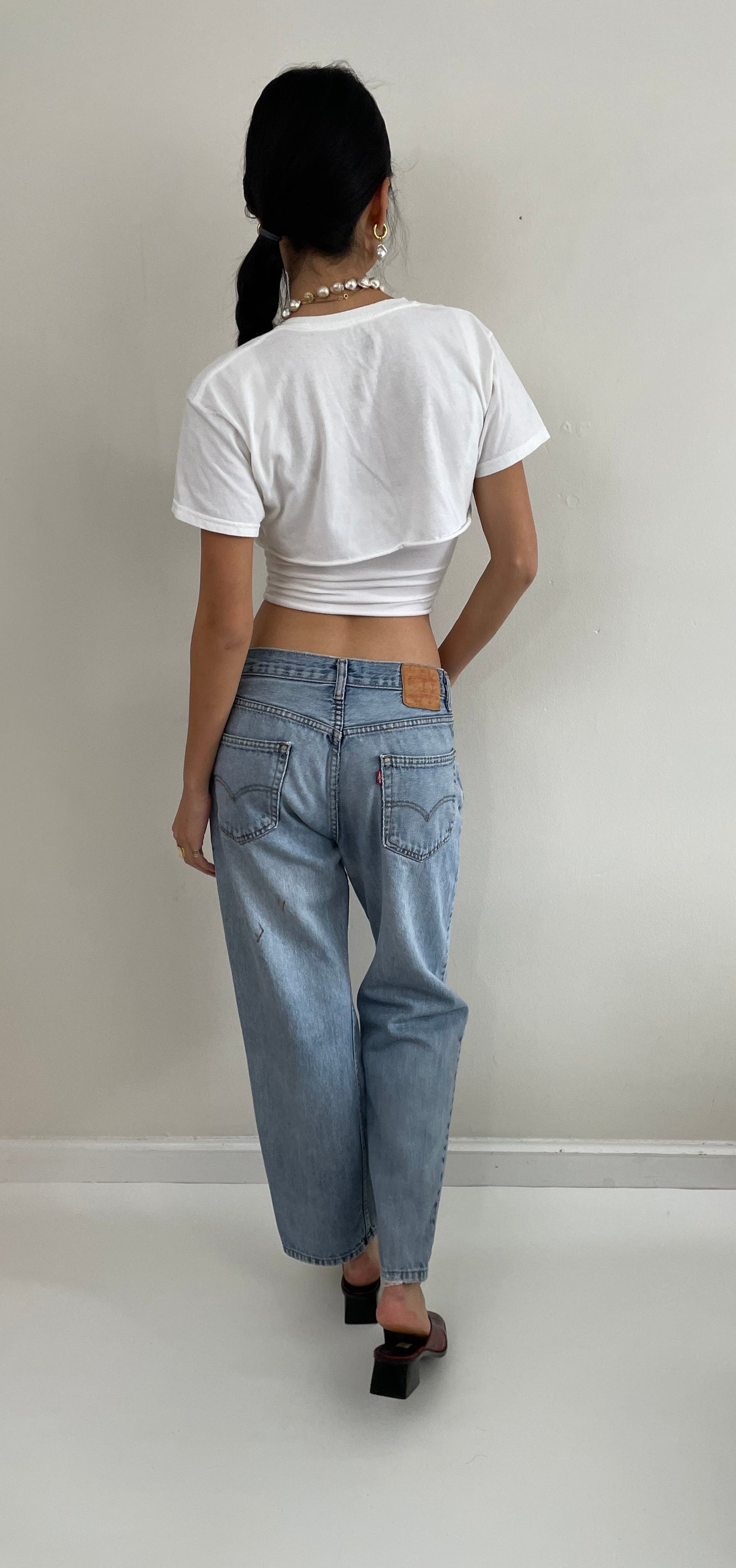 Vintage Levi's 550 Soft Faded Patched Levis Jeans 30x28