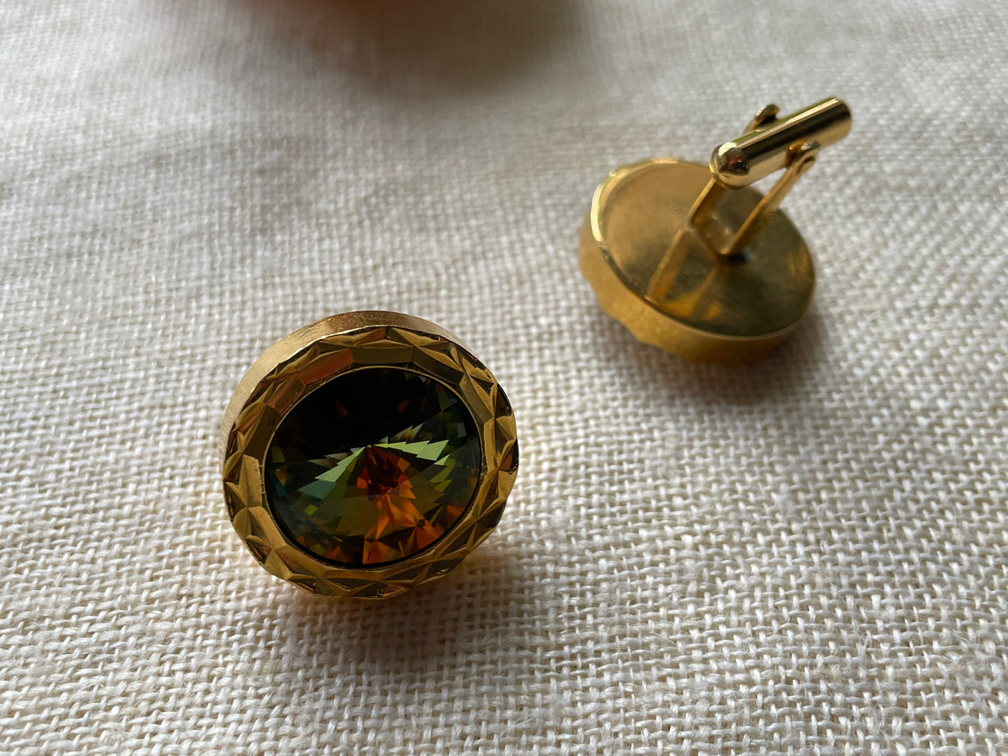 Vintage 90s glam cuff links jewelry