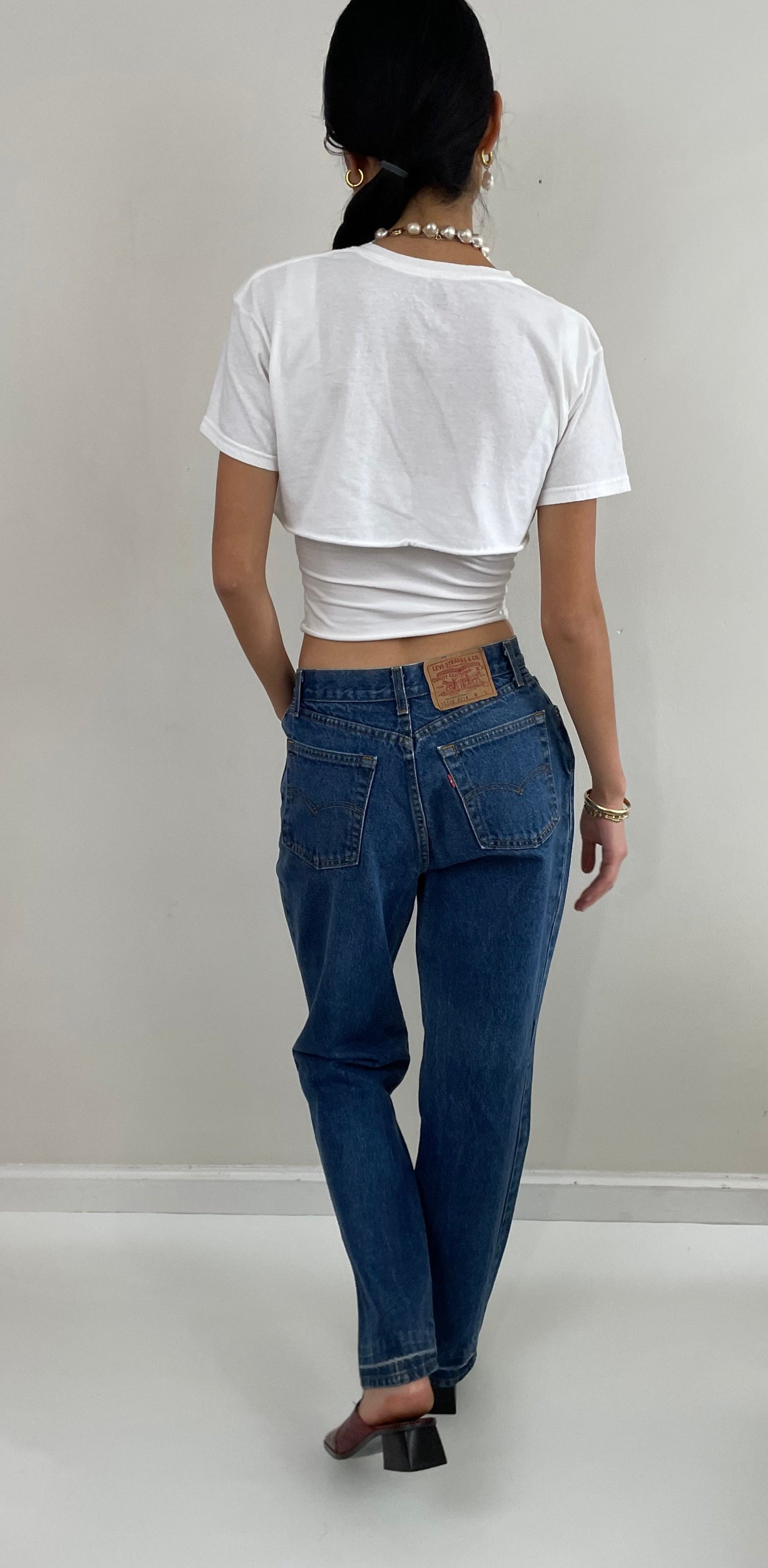 Vintage 80s Levis High Waisted Zipper Fly 505 Jeans for Women USA 28x30