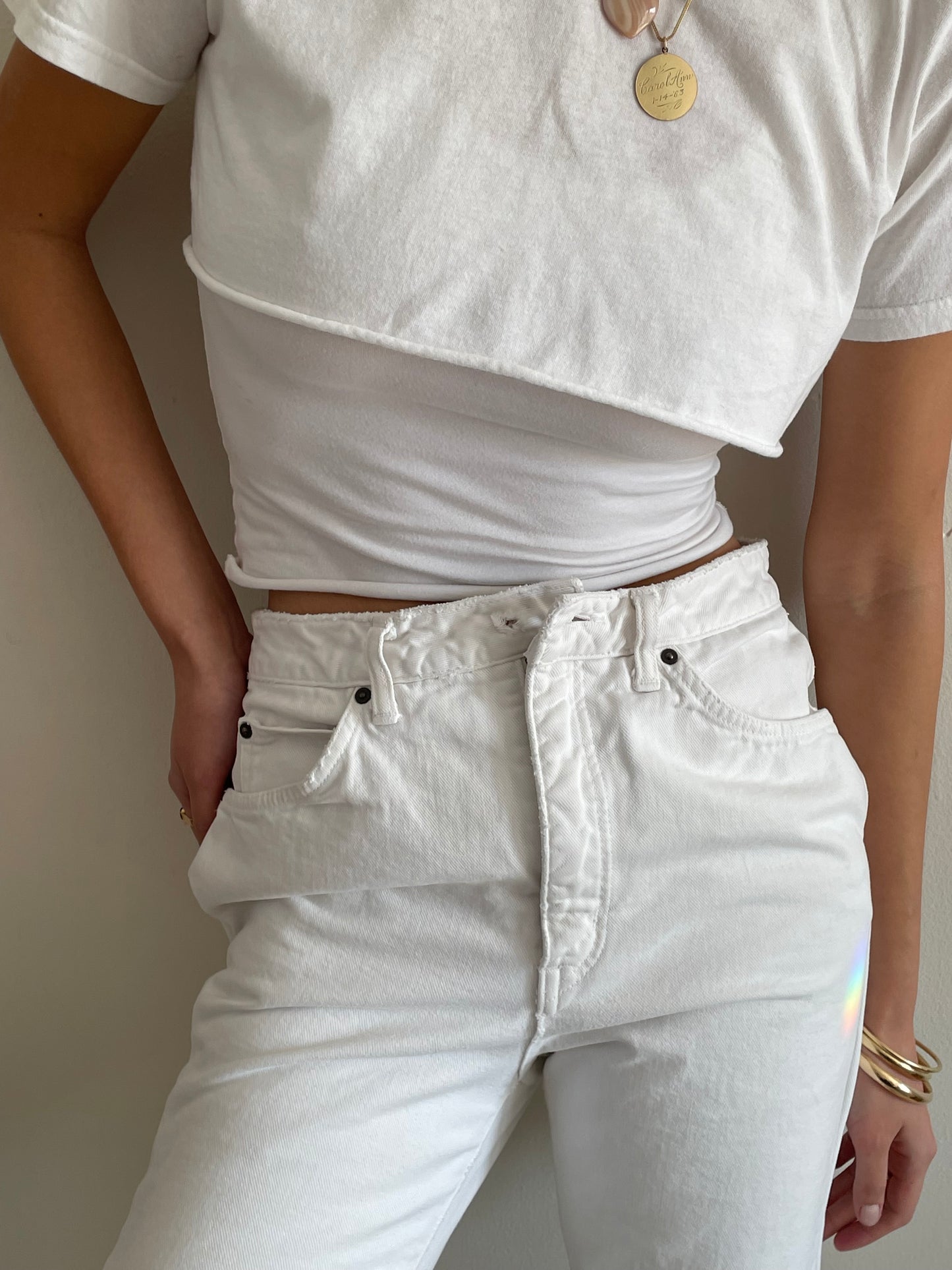 vintage white Edwin jeans made in Japan size 28