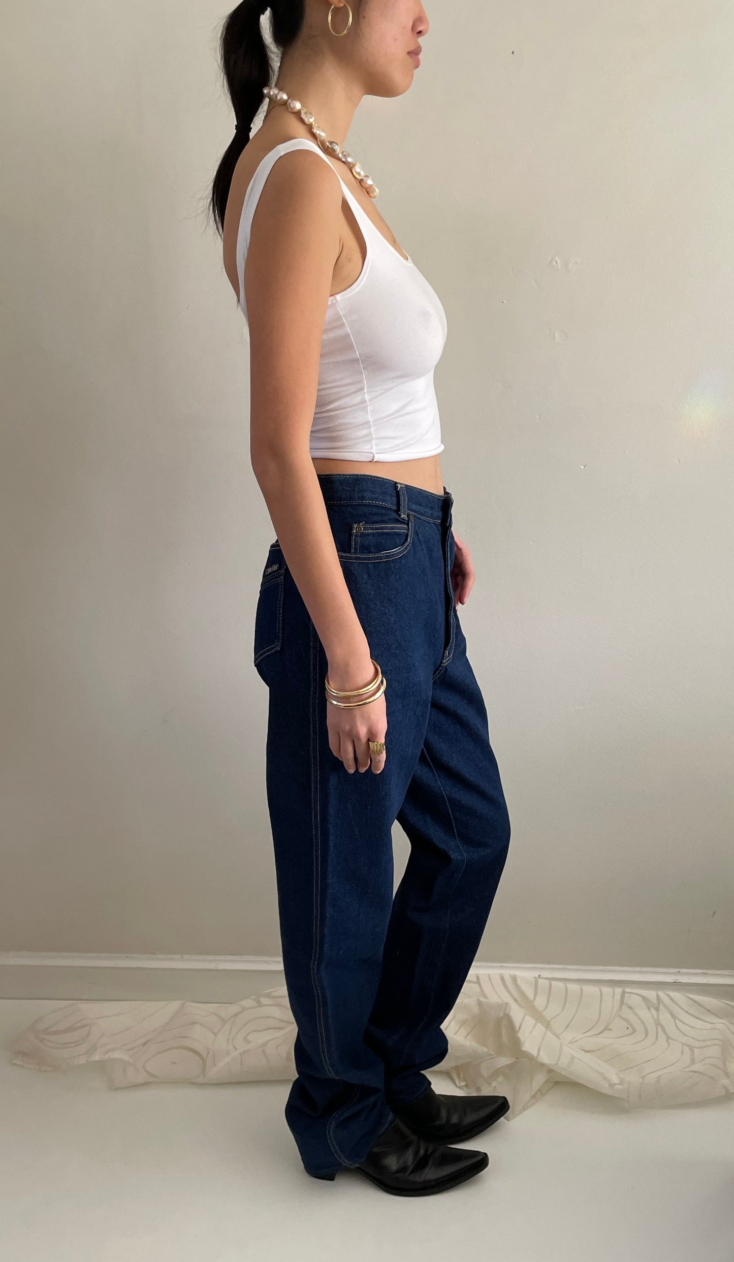 Vintage 90s Calvin Klein Tall Designer Jeans made USA 29x35