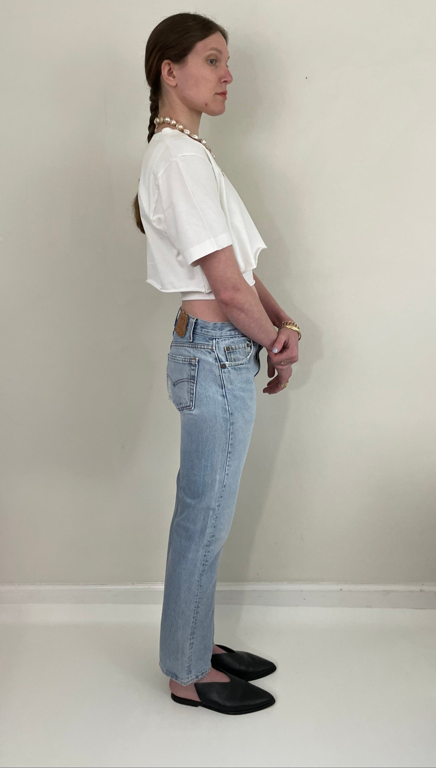 Vintage 80s Levi's 501 faded button fly jeans made in USA size 29 x 31