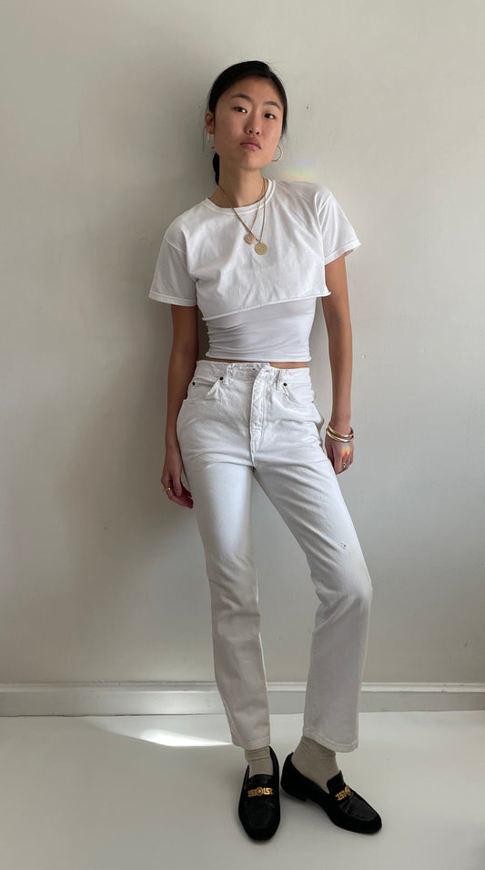 vintage white Edwin jeans made in Japan size 28